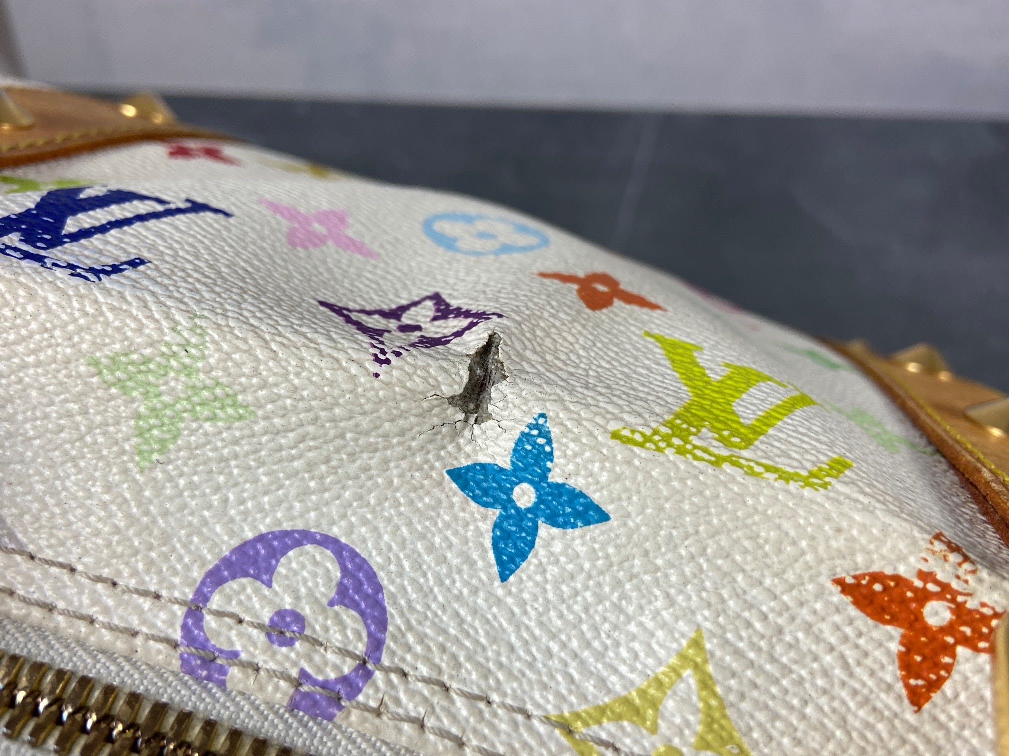 Louis Vuitton Keepall 45 Murakami Multicolor White