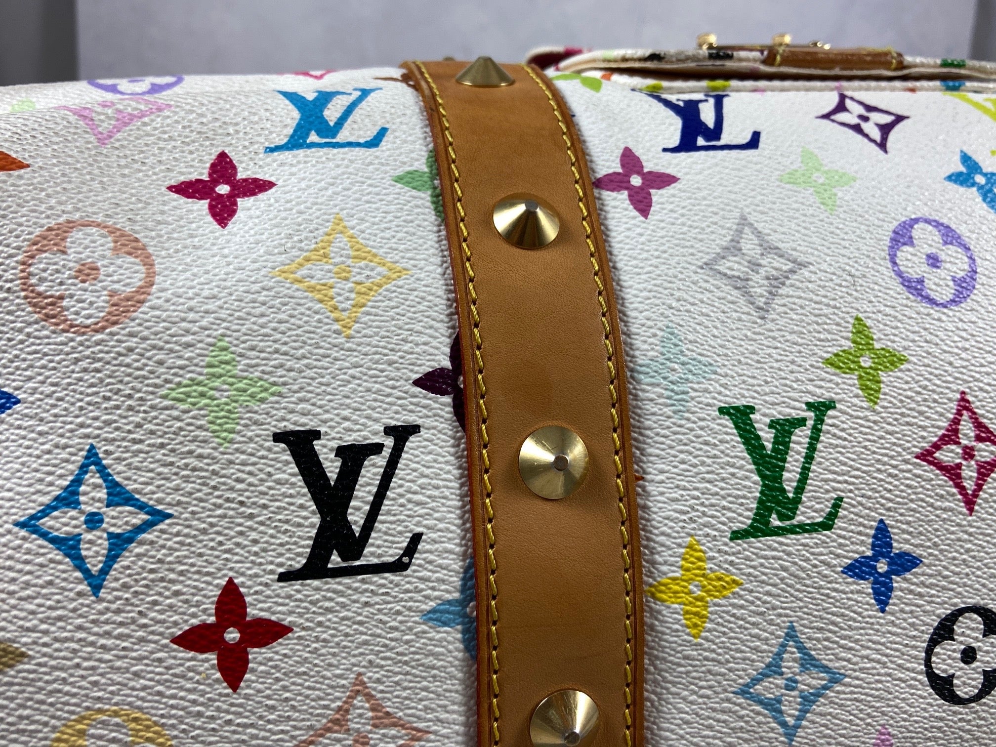 Louis Vuitton Keepall 45 Murakami Multicolor White