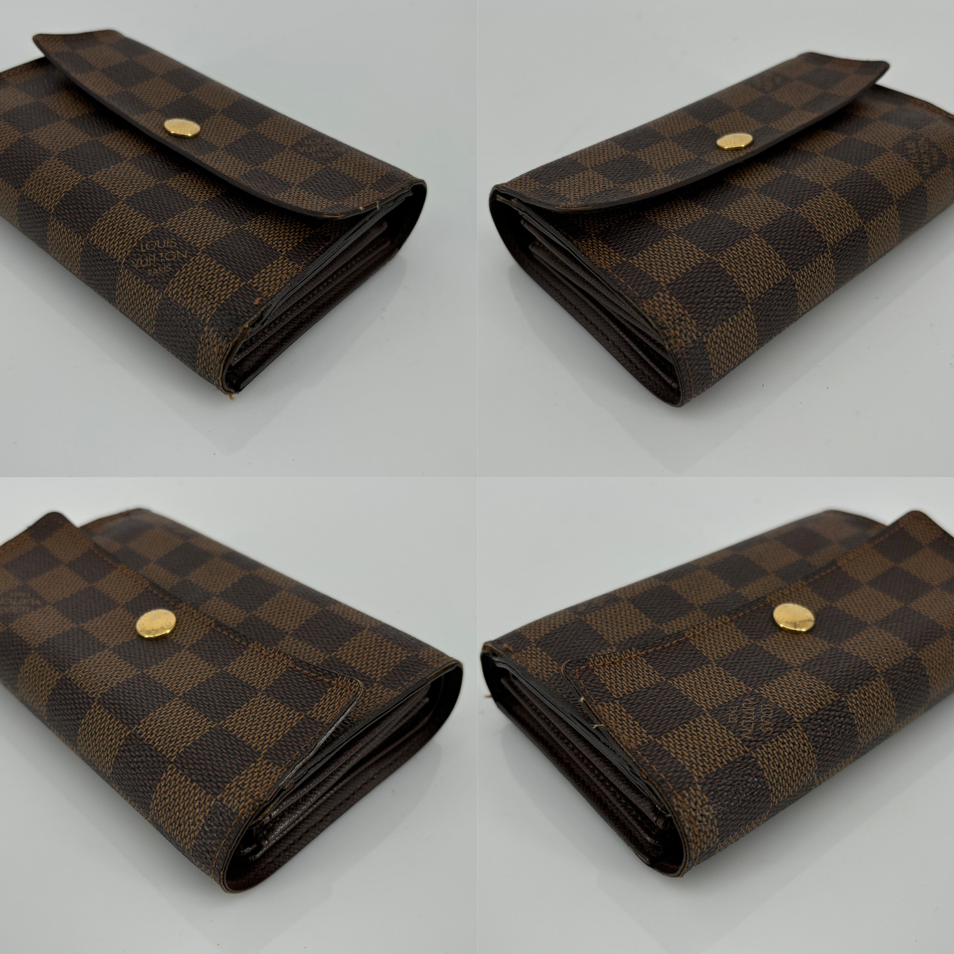 Louis Vuitton Alexandra Wallet Damier Ebene Canvas