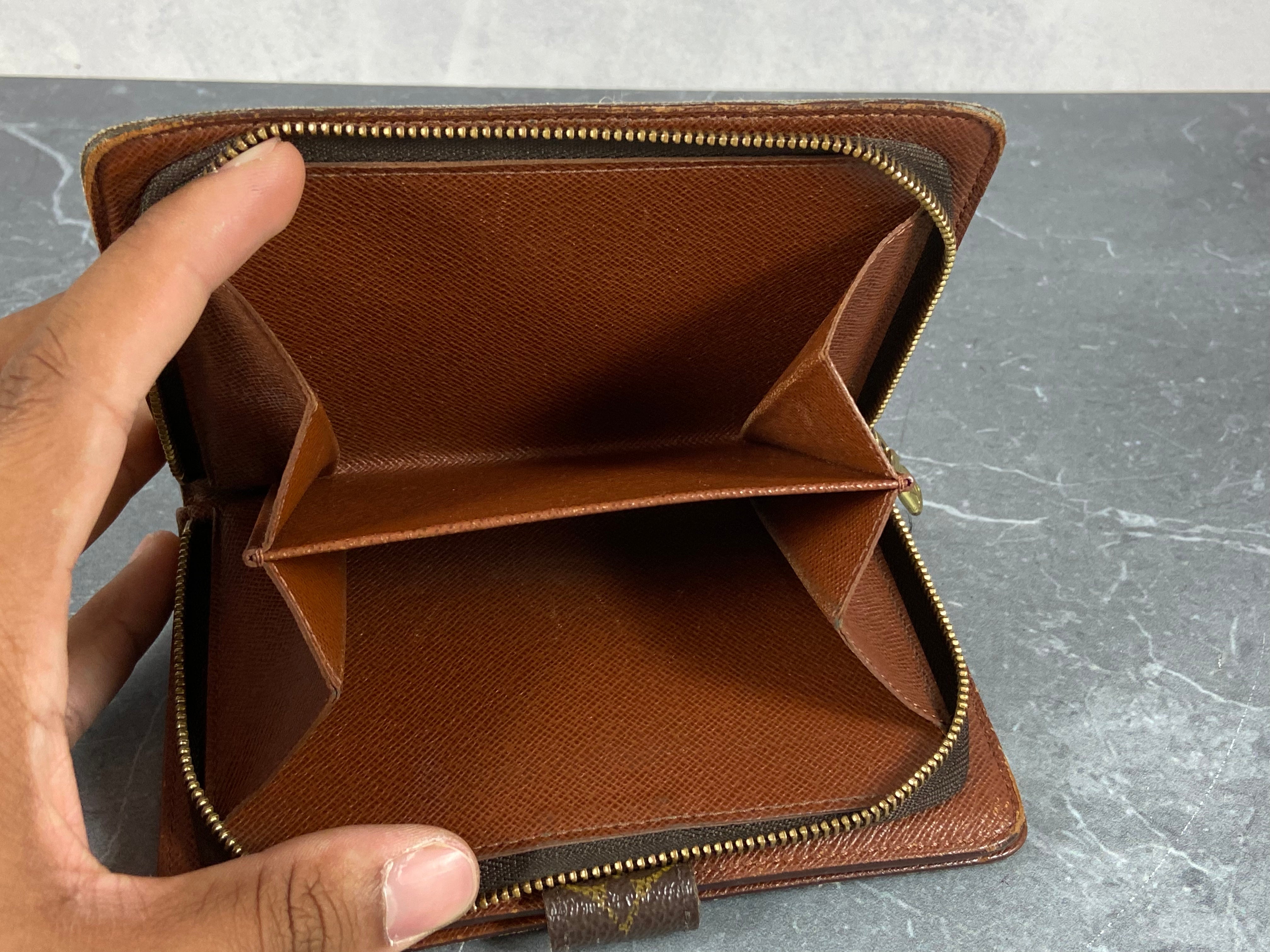 Louis Vuitton Porto Paper Zip Wallet Monogram Canvas