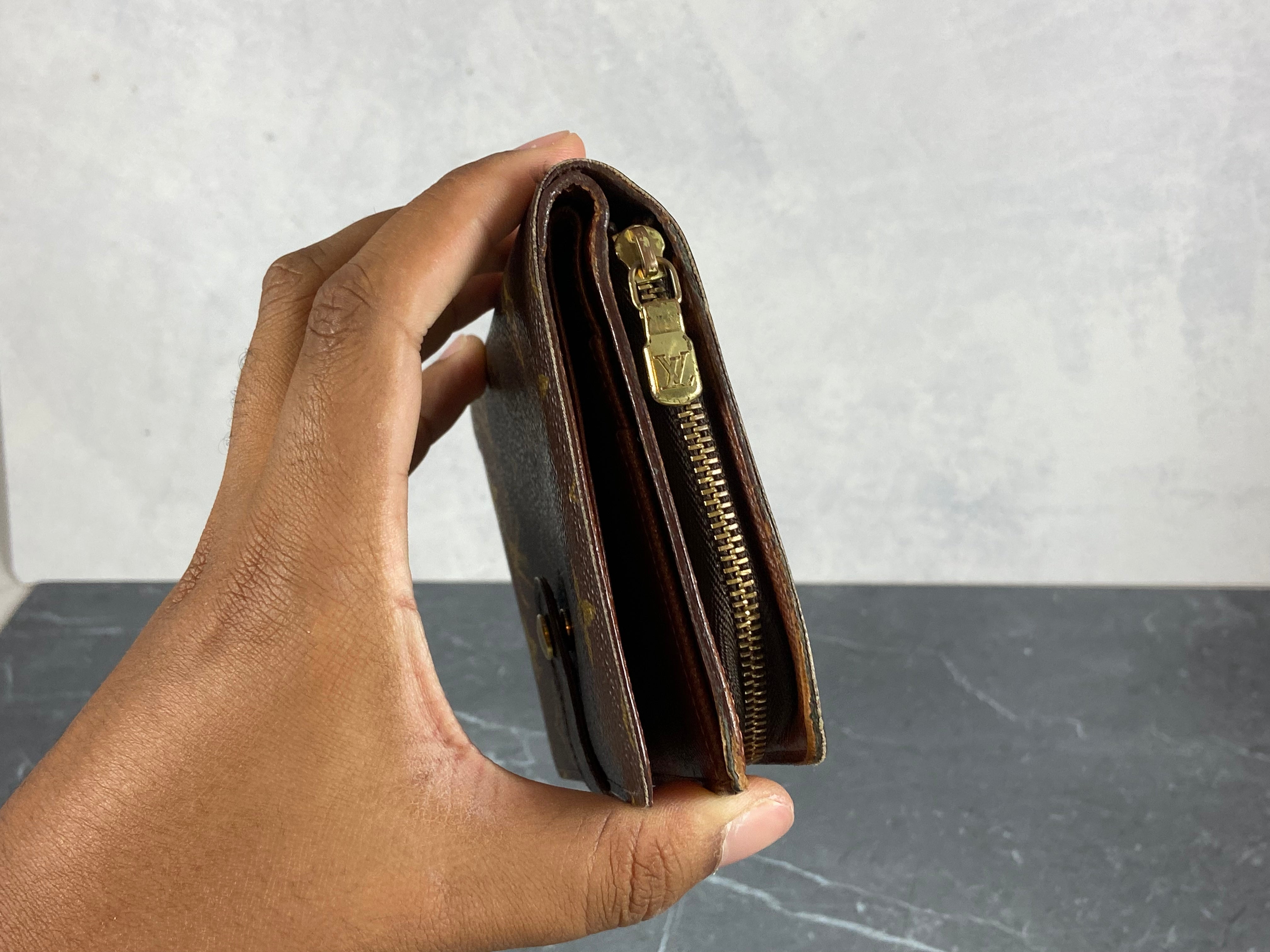 Louis Vuitton Porto Paper Zip Wallet Monogram Canvas