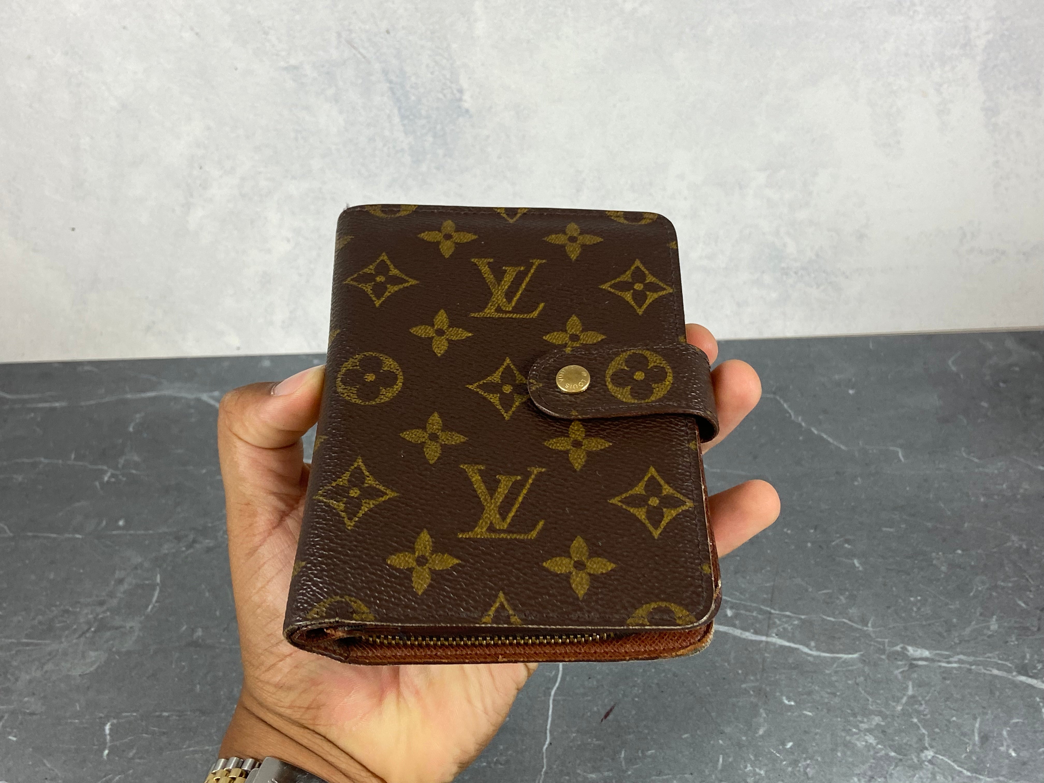 Louis Vuitton Porto Paper Zip Wallet Monogram Canvas