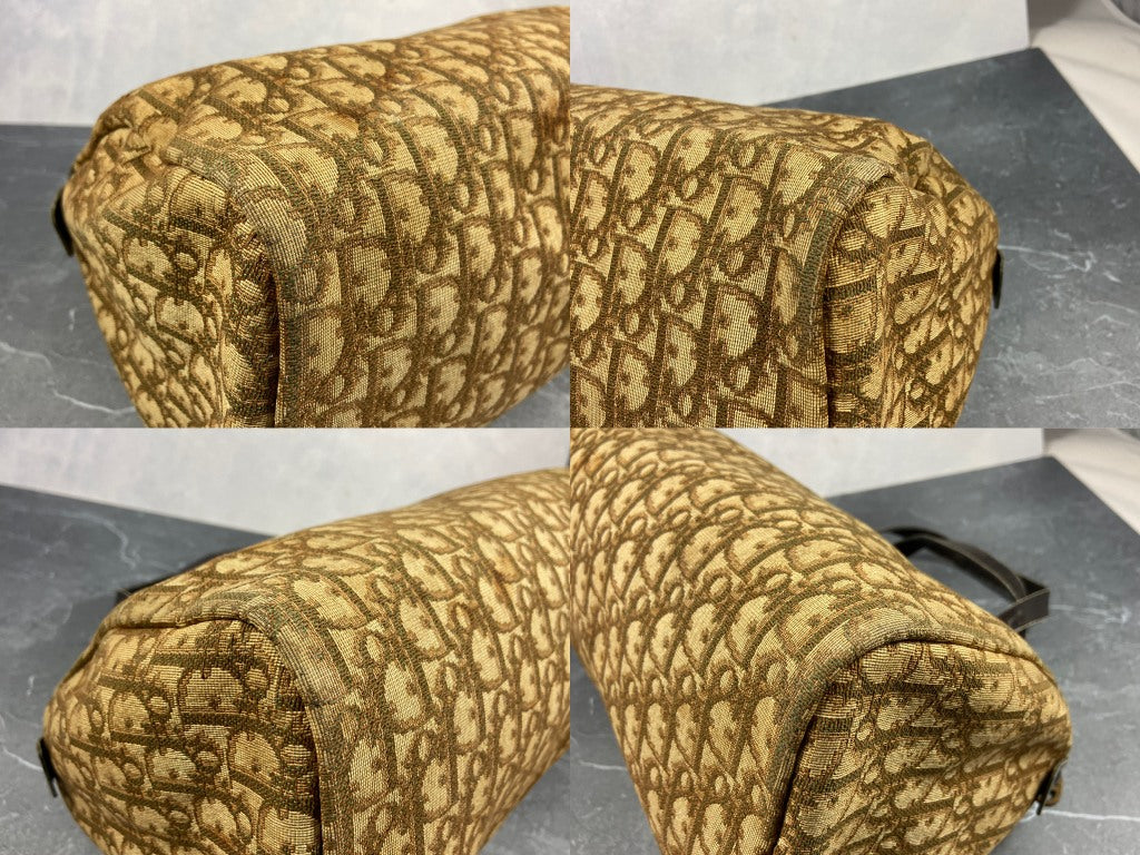 Christian Dior Bowling Bag Brown Trotter Monogram