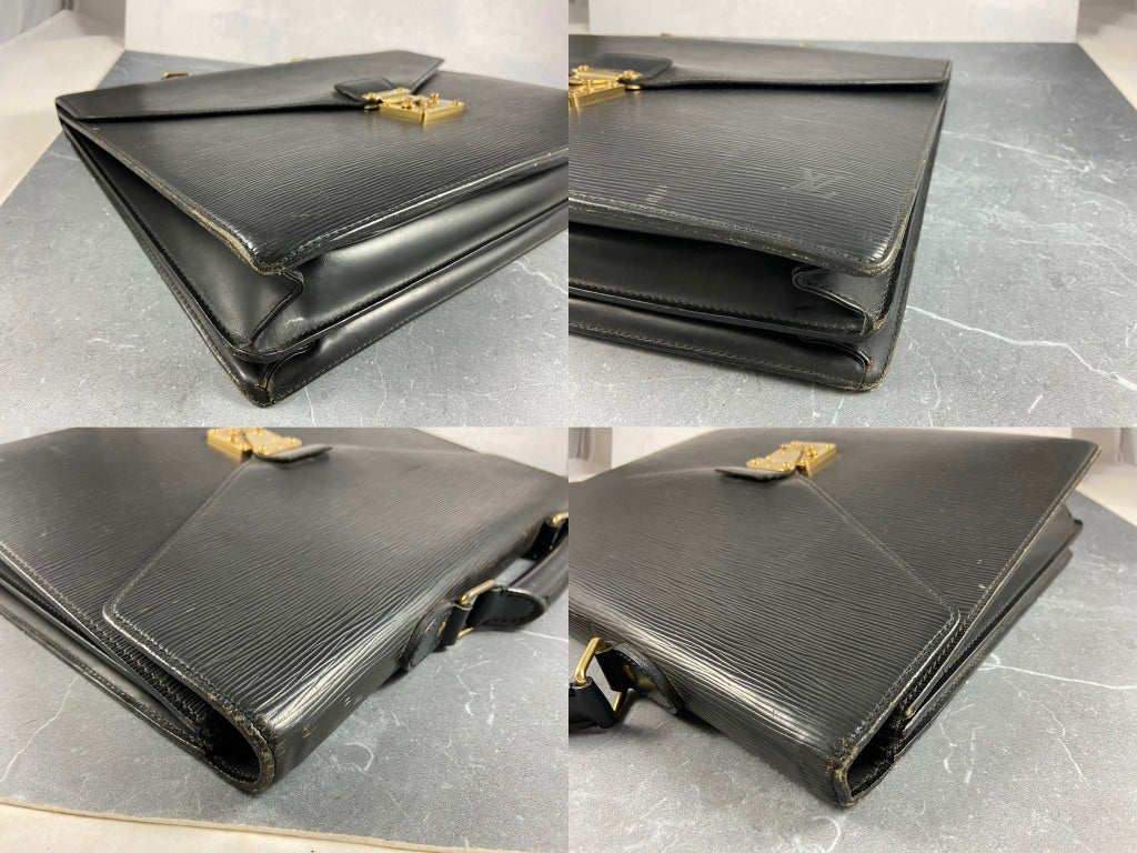 Louis Vuitton Porte Documents Conseiller Black Epi Leather