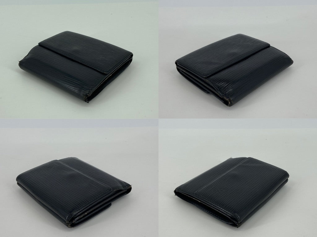Louis Vuitton Elise Wallet Black Epi Leather