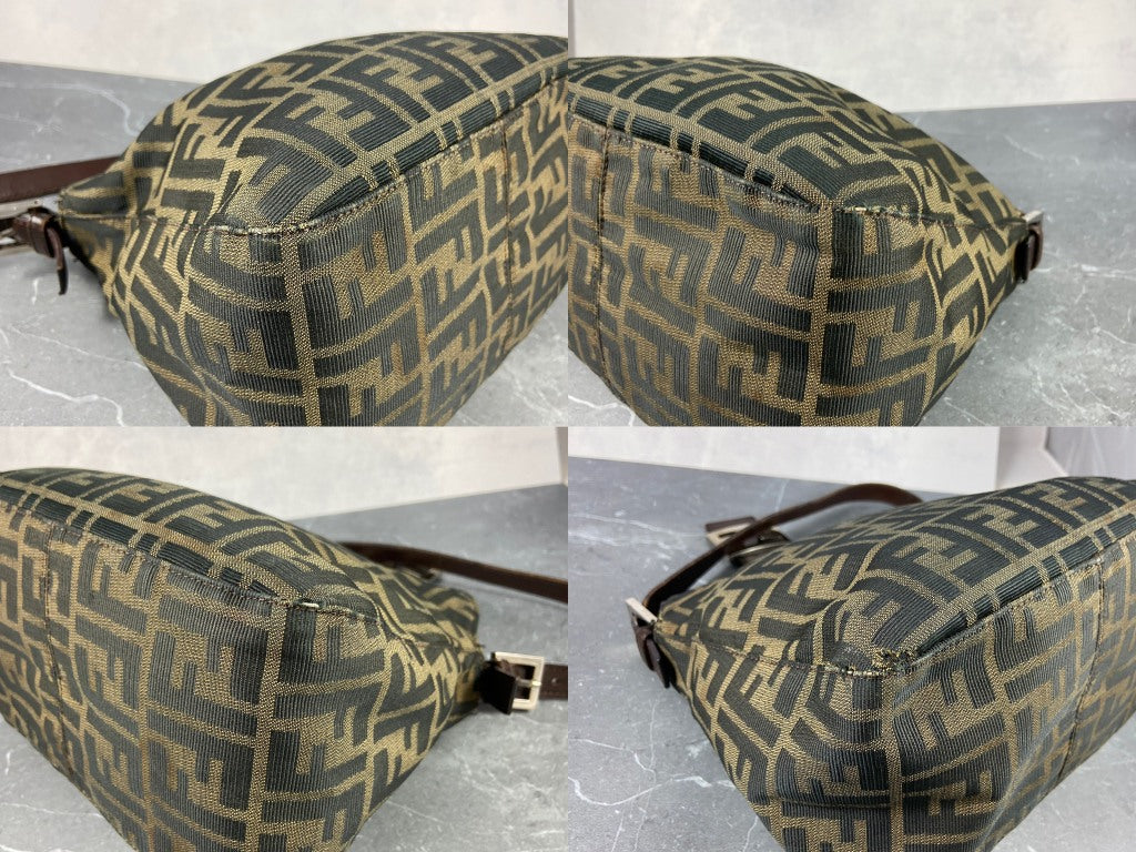Fendi Mamma Baguette Bag Brown Zucca Monogram