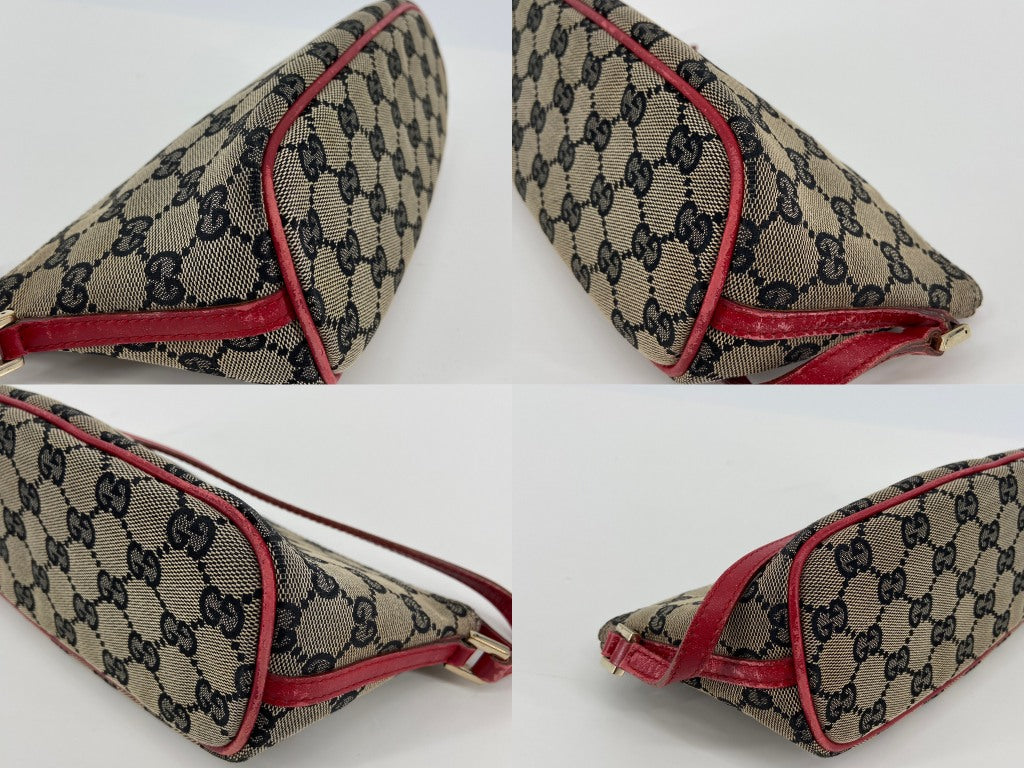 Gucci Banana Boat Accessory Pouch Grey GG Monogram