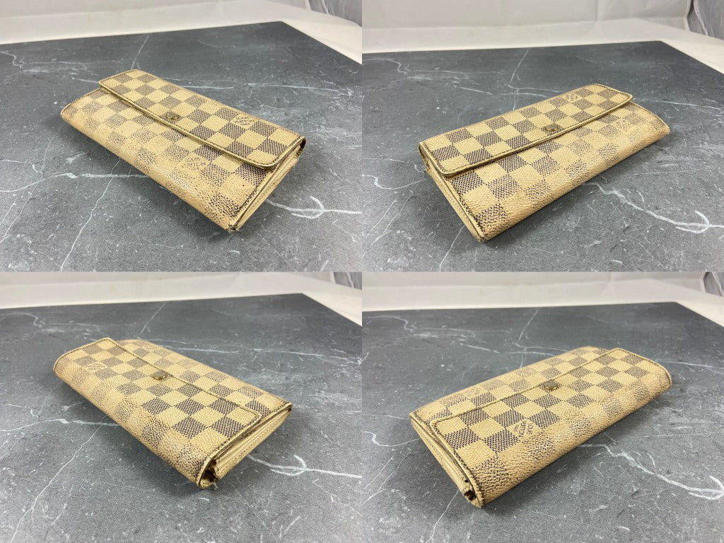 Louis Vuitton Sarah Wallet Damier Azur Canvas