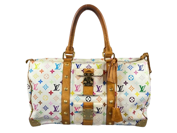 Louis Vuitton Keepall 45 Murakami Multicolor White