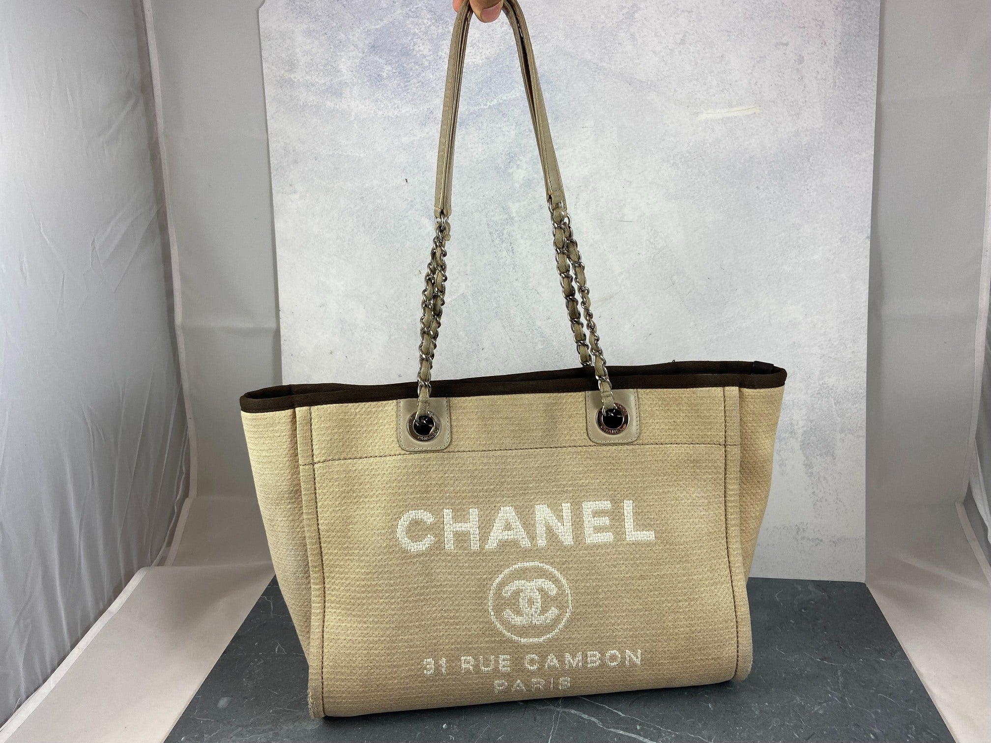 Chanel Deauville Tote Bag Beige