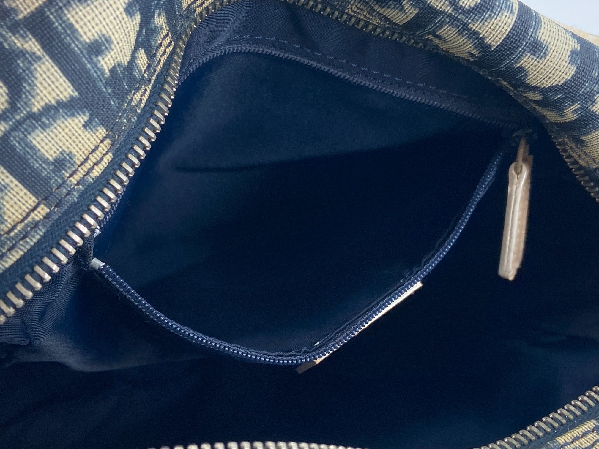 Christian Dior No. 2 Trotter Monogram Shoulder Bag Blue incl. Dustbag