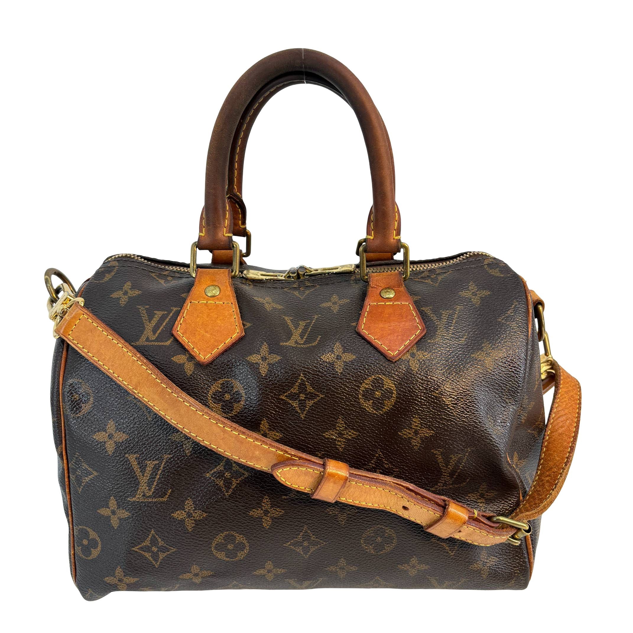 Louis Vuitton Speedy 25 Bandoulière Braun Monogram Canvas
