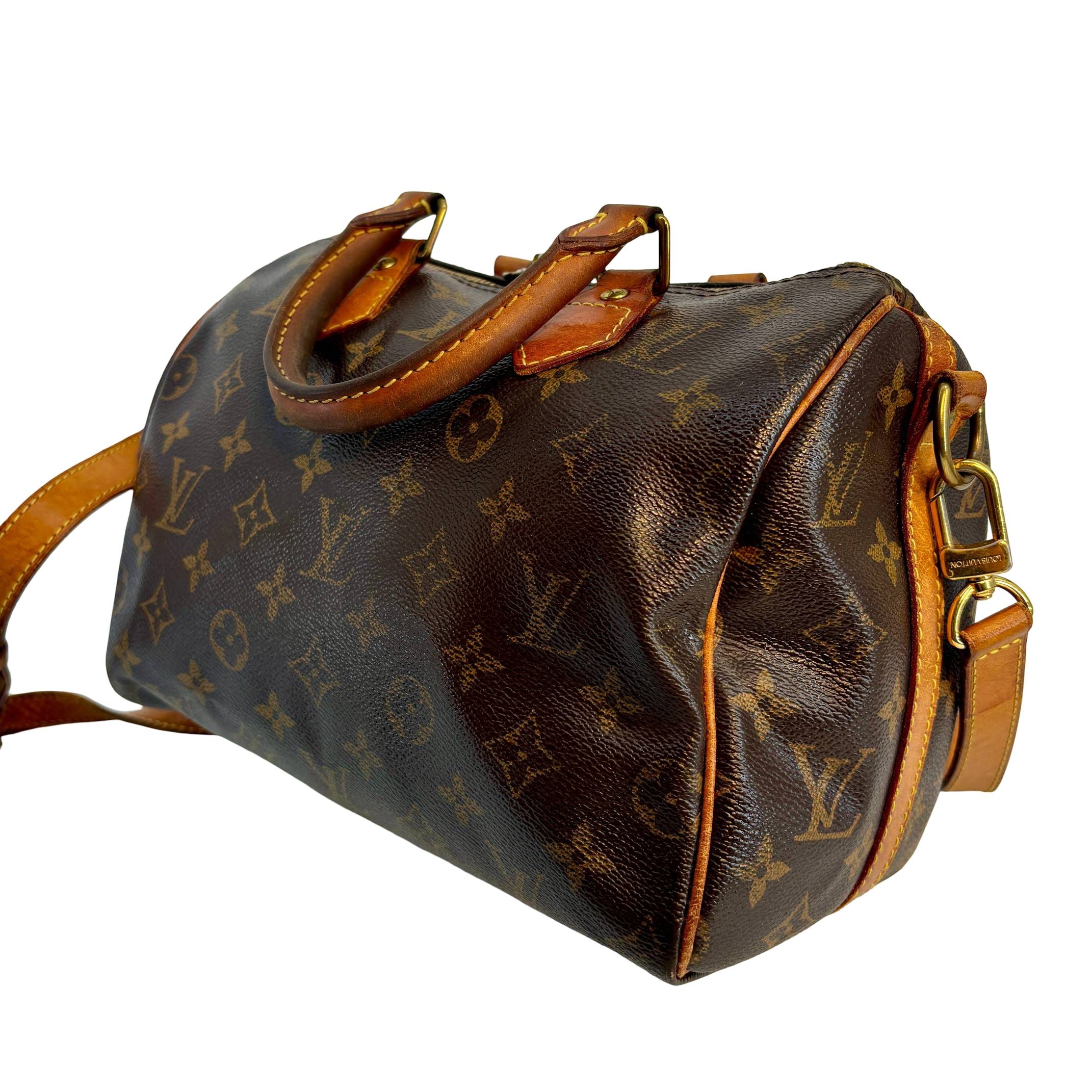 Louis Vuitton Speedy 25 Bandoulière Braun Monogram Canvas