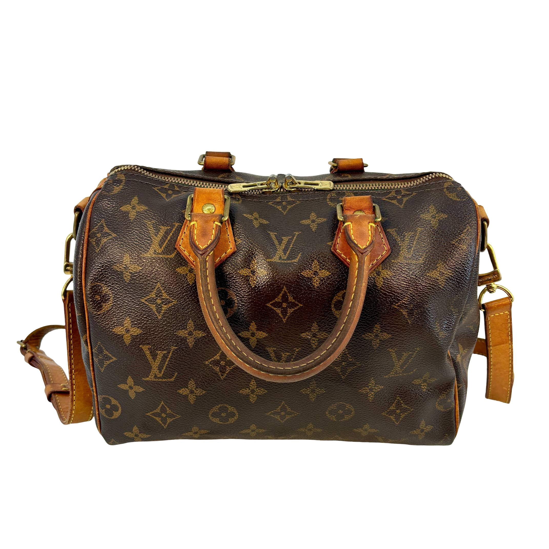 Louis Vuitton Speedy 25 Bandoulière Braun Monogram Canvas
