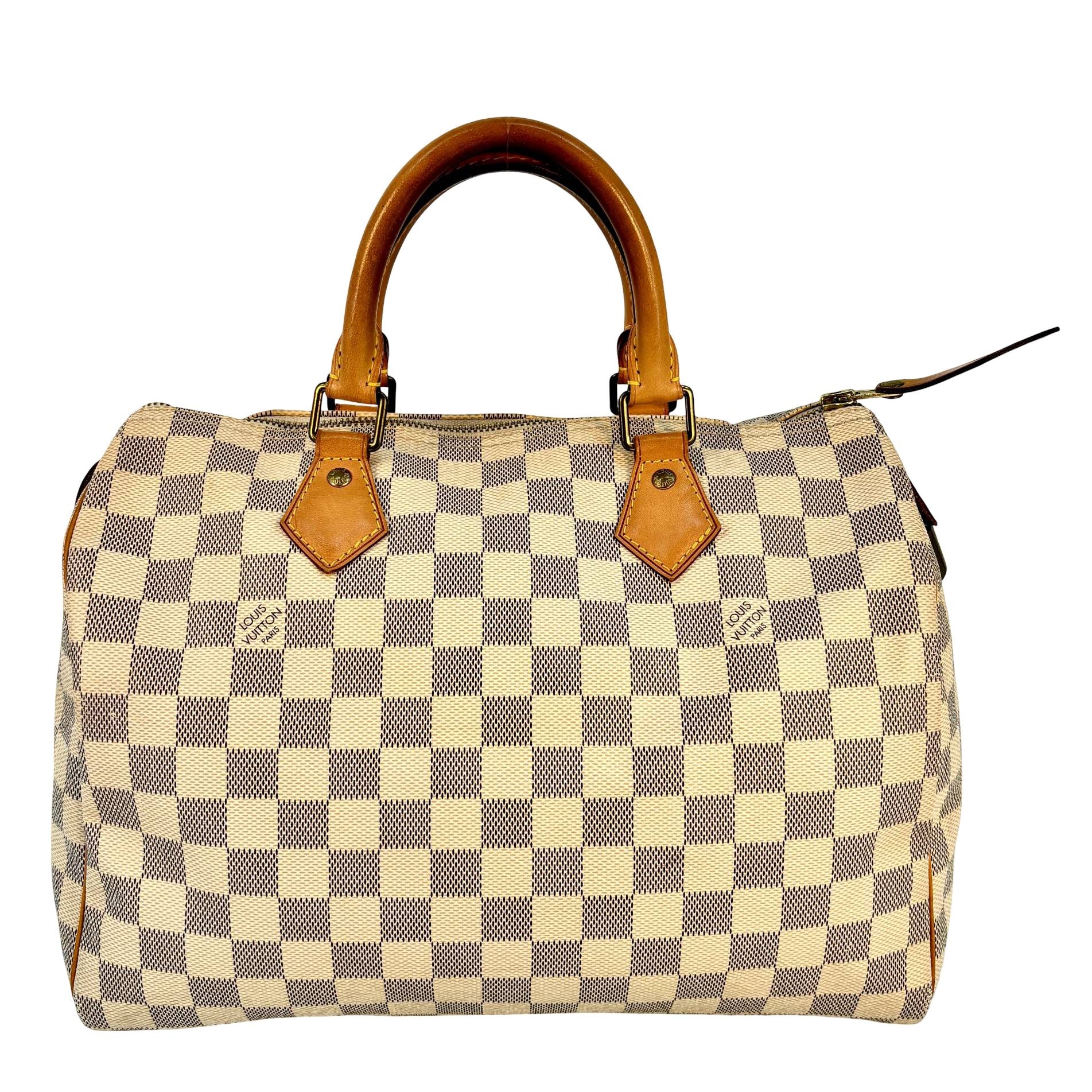 Louis Vuitton Speedy 30 Weiß Damier Azur Canvas