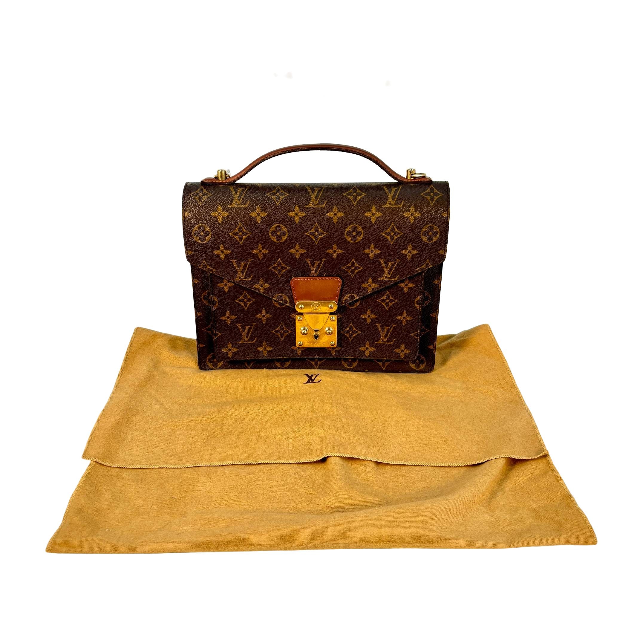 Louis Vuitton Monceau 28 Braun Monogram Canvas