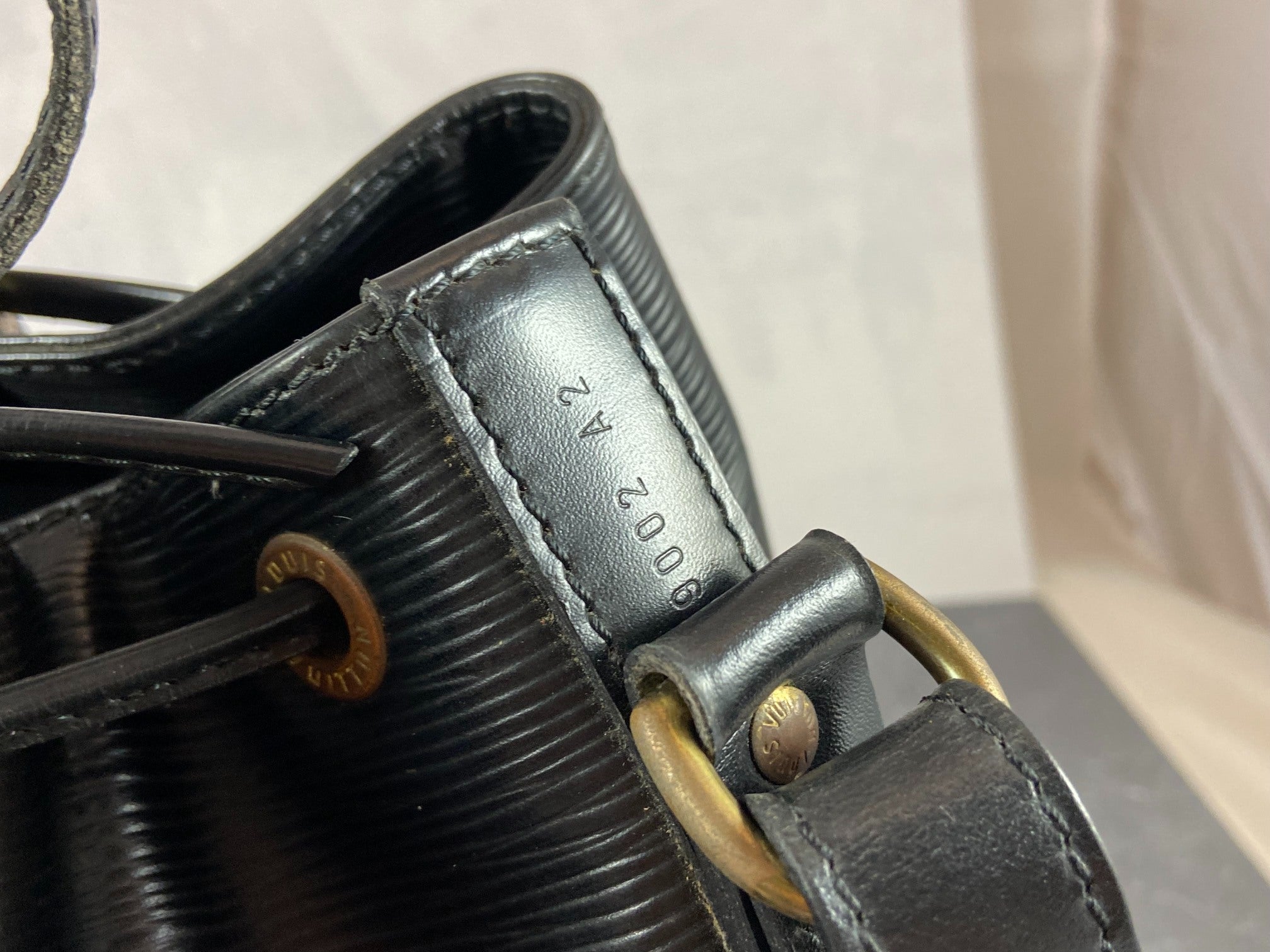 Louis Vuitton Sac Noé Petit Black Epi Leather