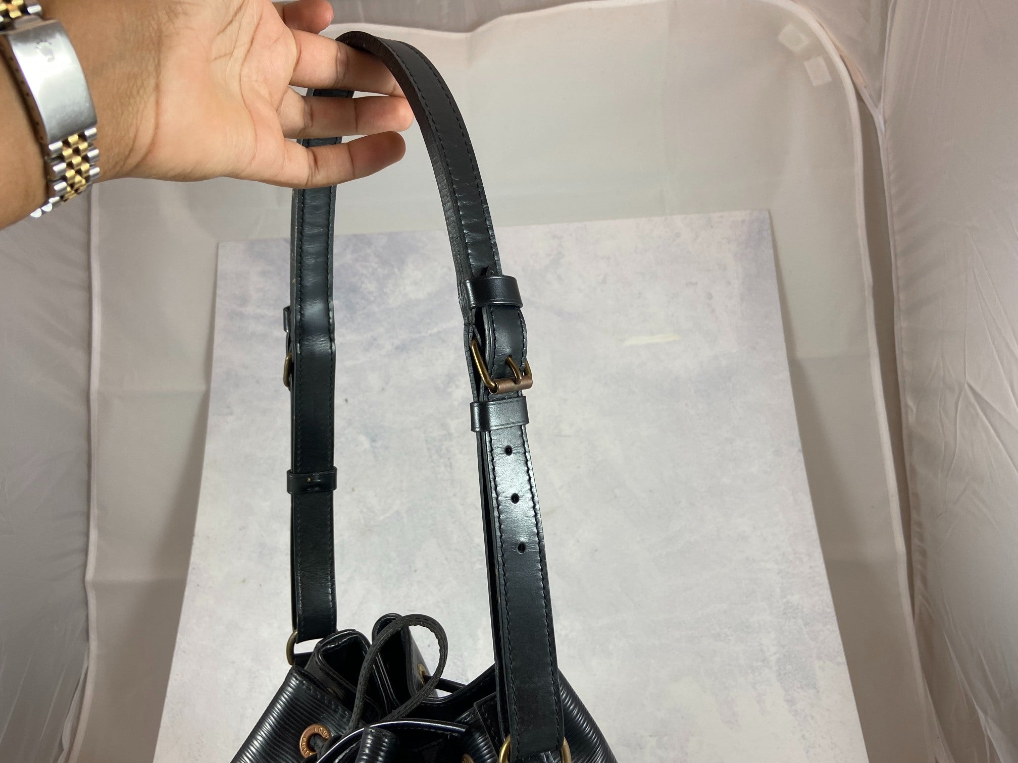 Louis Vuitton Sac Noé Petit Black Epi Leather