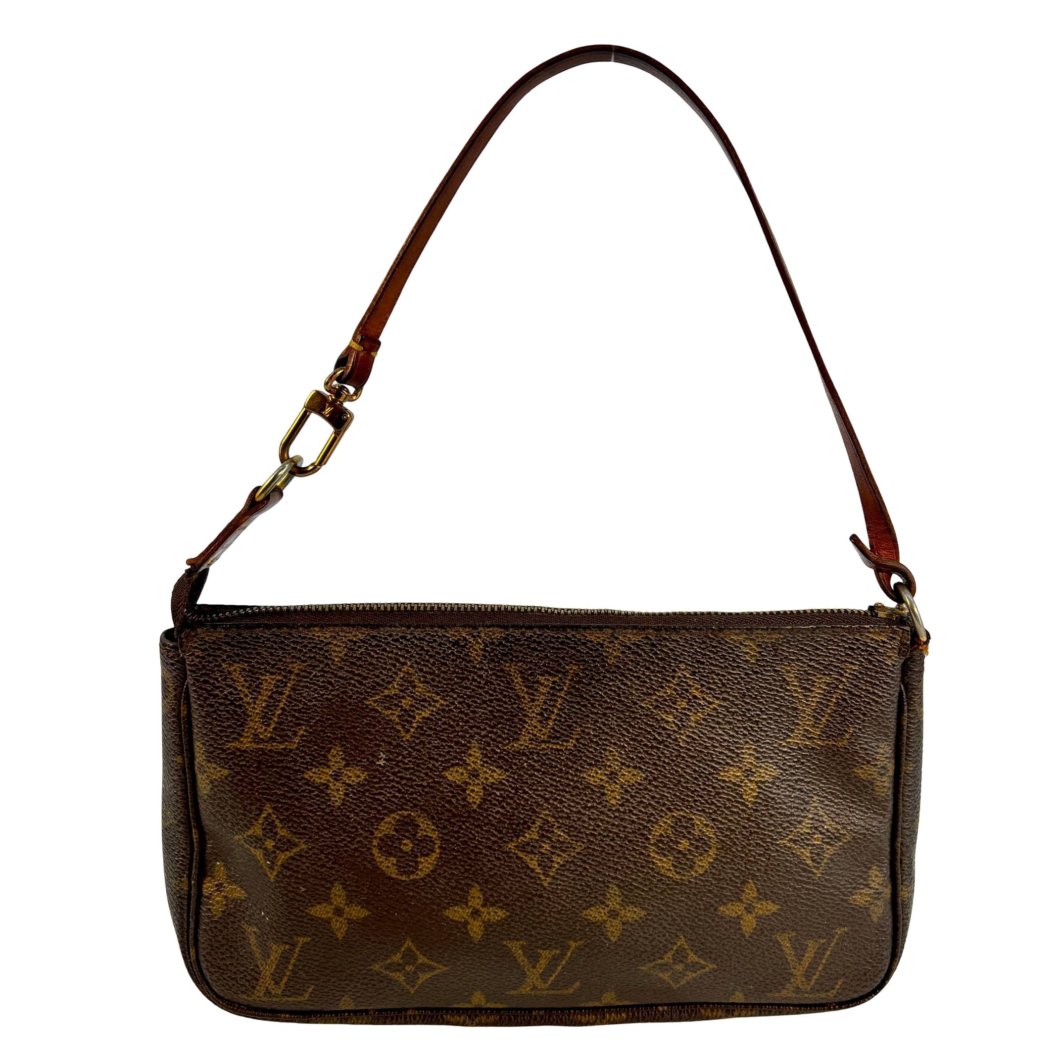 Louis Vuitton Pochette Accessoires Braun Monogram Canvas