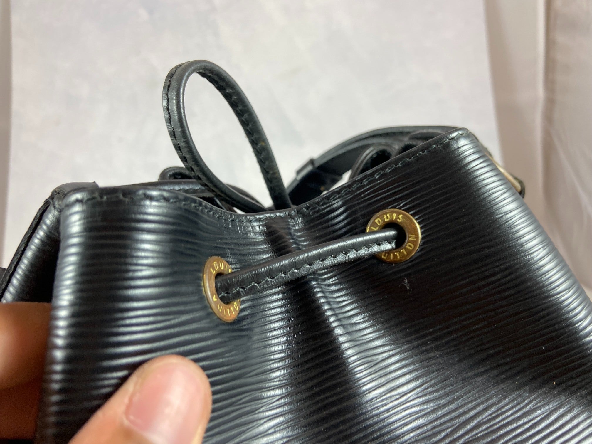 Louis Vuitton Sac Noé Petit Black Epi Leather