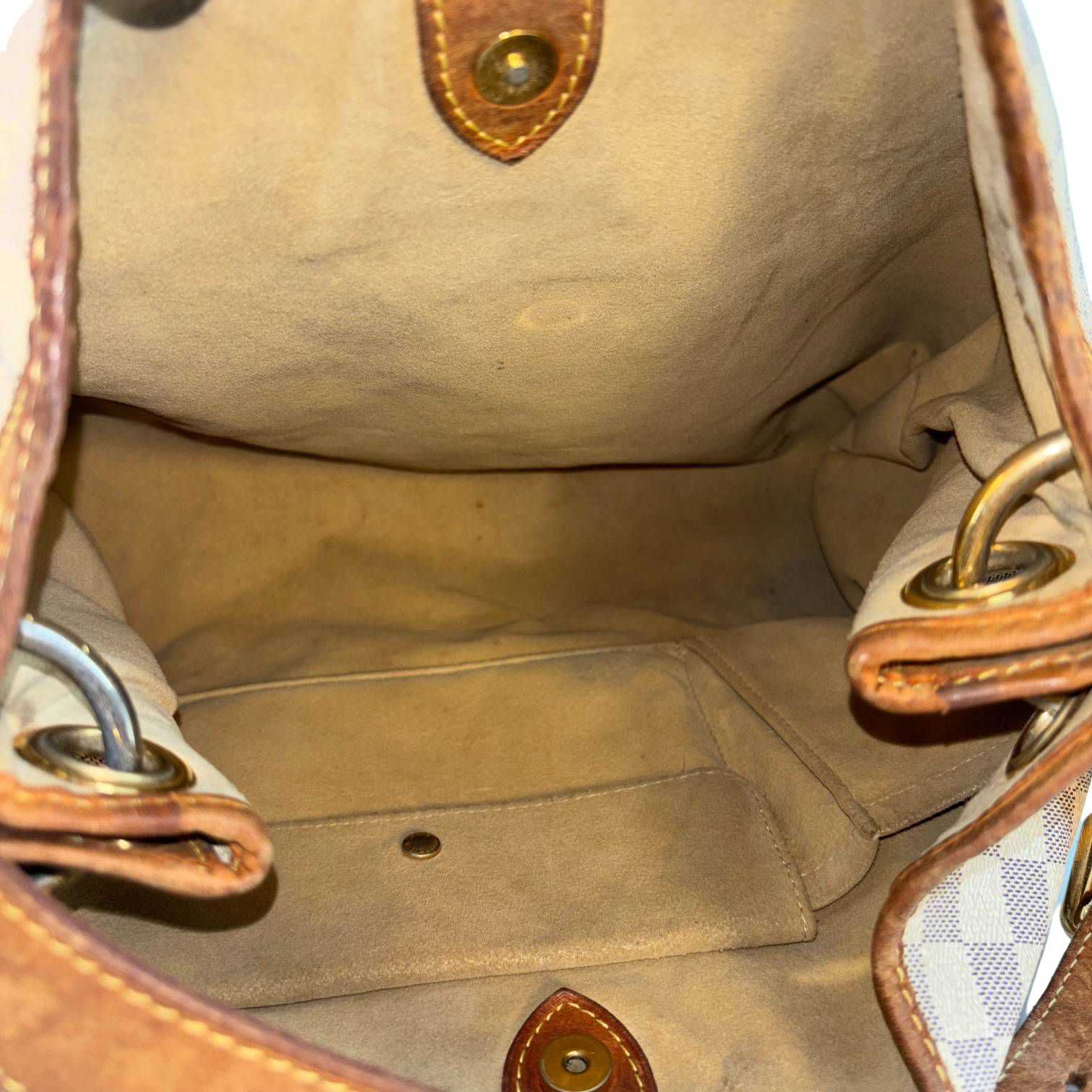 Louis Vuitton Galliera PM Weiß Damier Azur Canvas