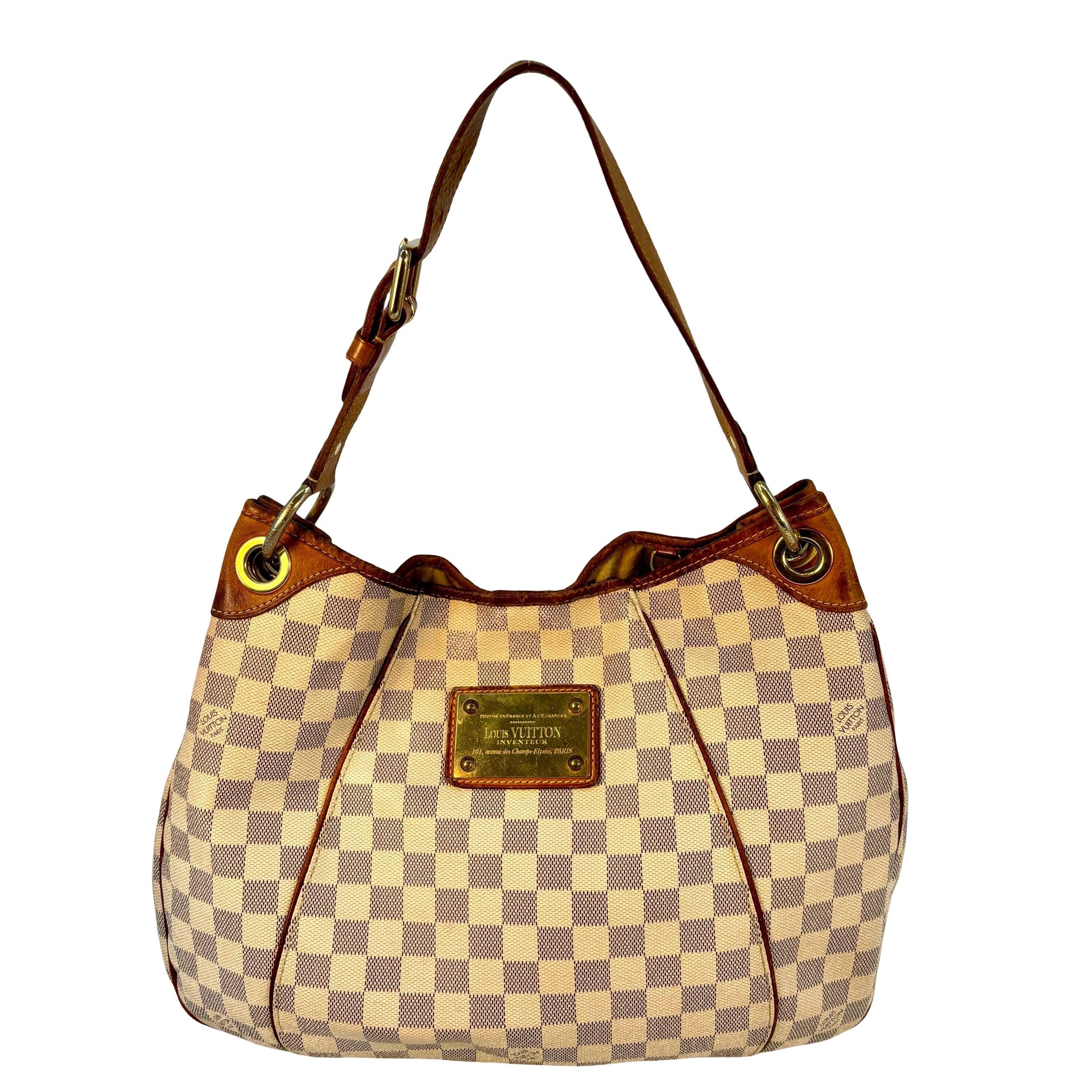 Louis Vuitton Galliera PM Weiß Damier Azur Canvas