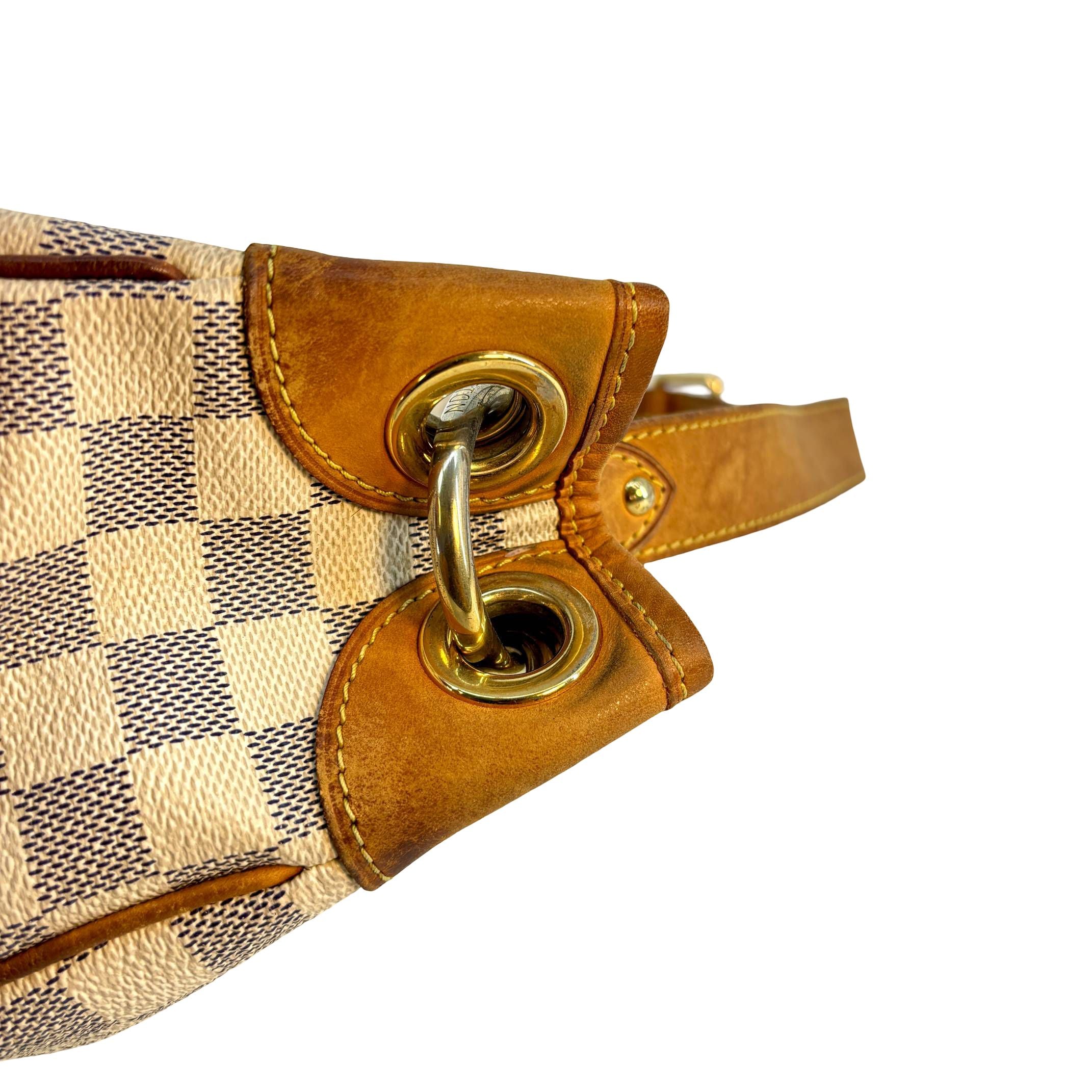 Louis Vuitton Galliera PM Weiß Damier Azur Canvas