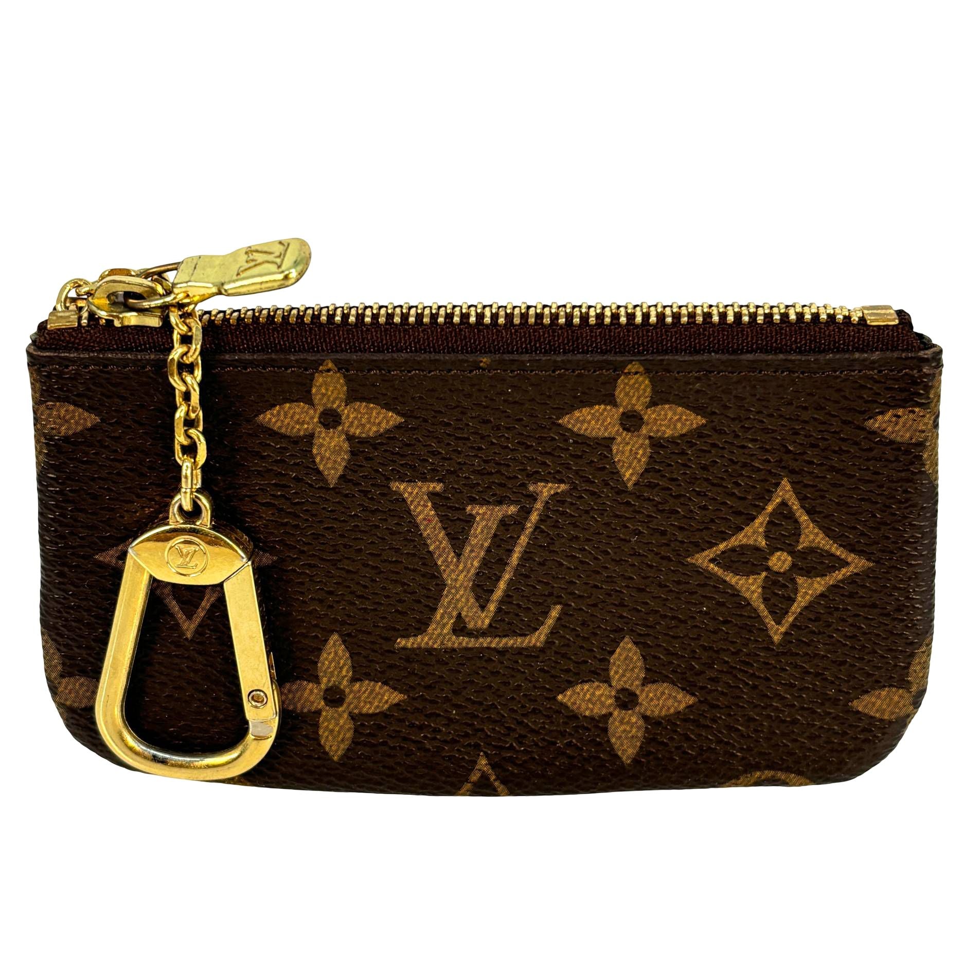 Louis Vuitton Pochette Clés Braun Monogram Canvas