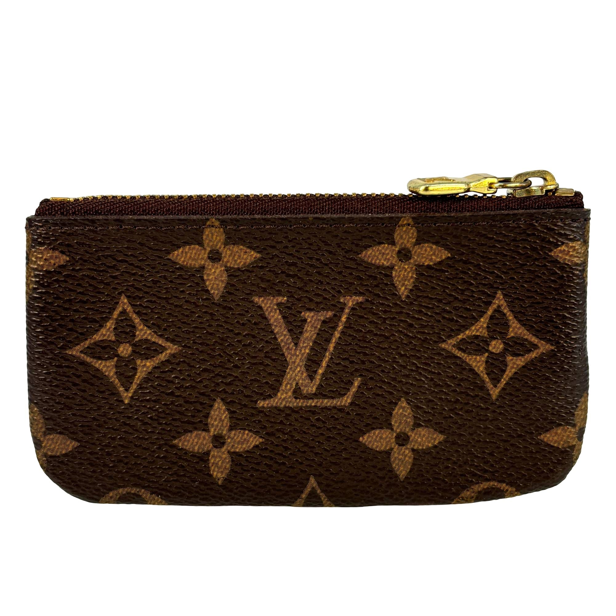 Louis Vuitton Pochette Clés Braun Monogram Canvas