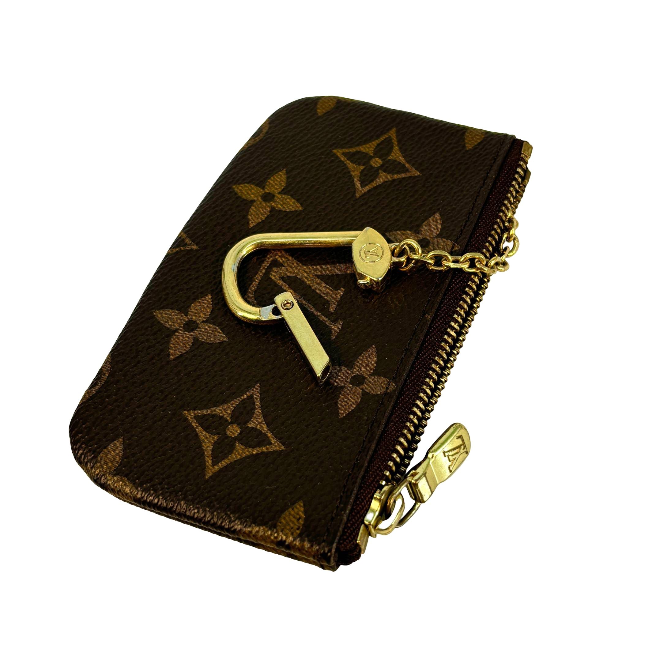 Louis Vuitton Pochette Clés Braun Monogram Canvas