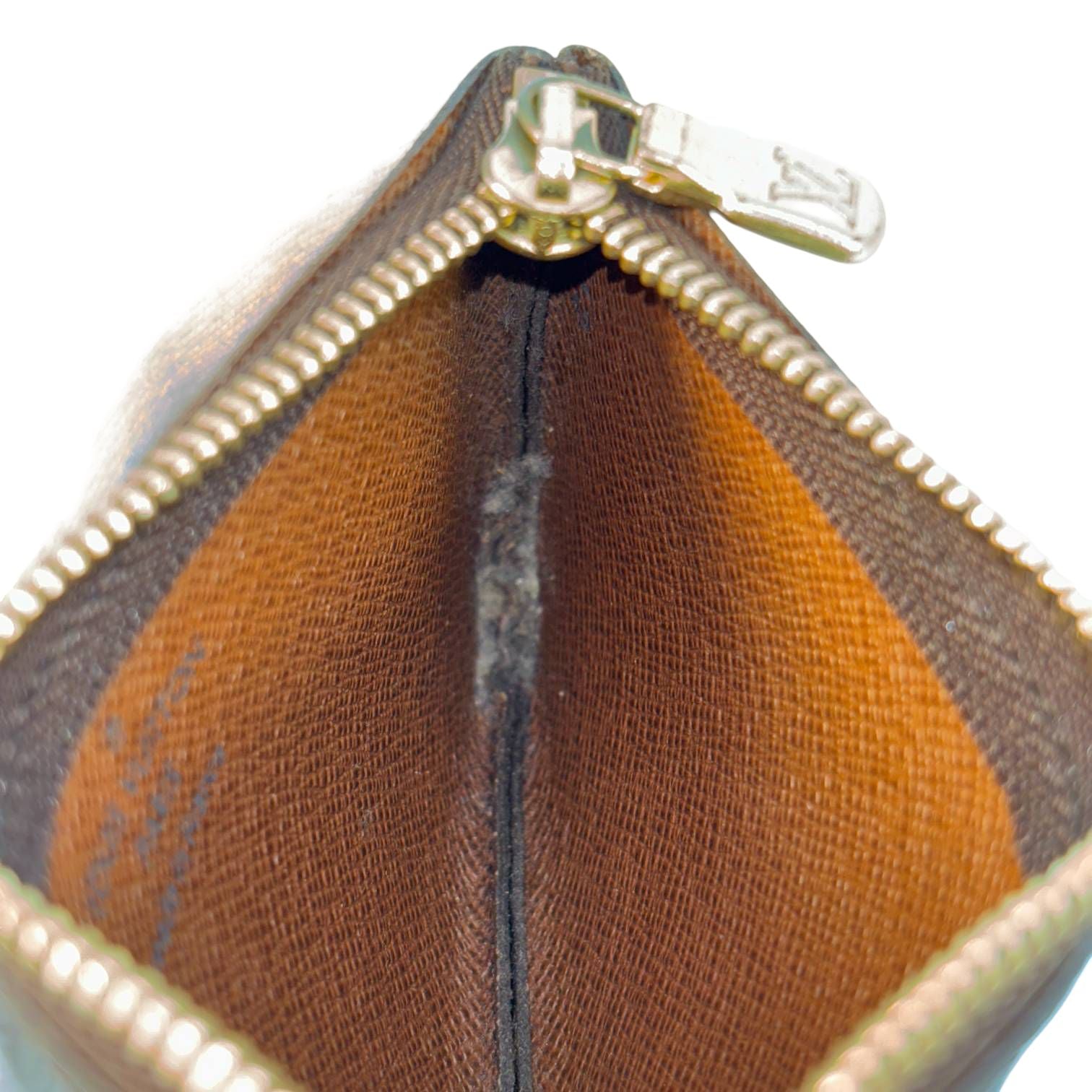 Louis Vuitton Pochette Clés Braun Monogram Canvas