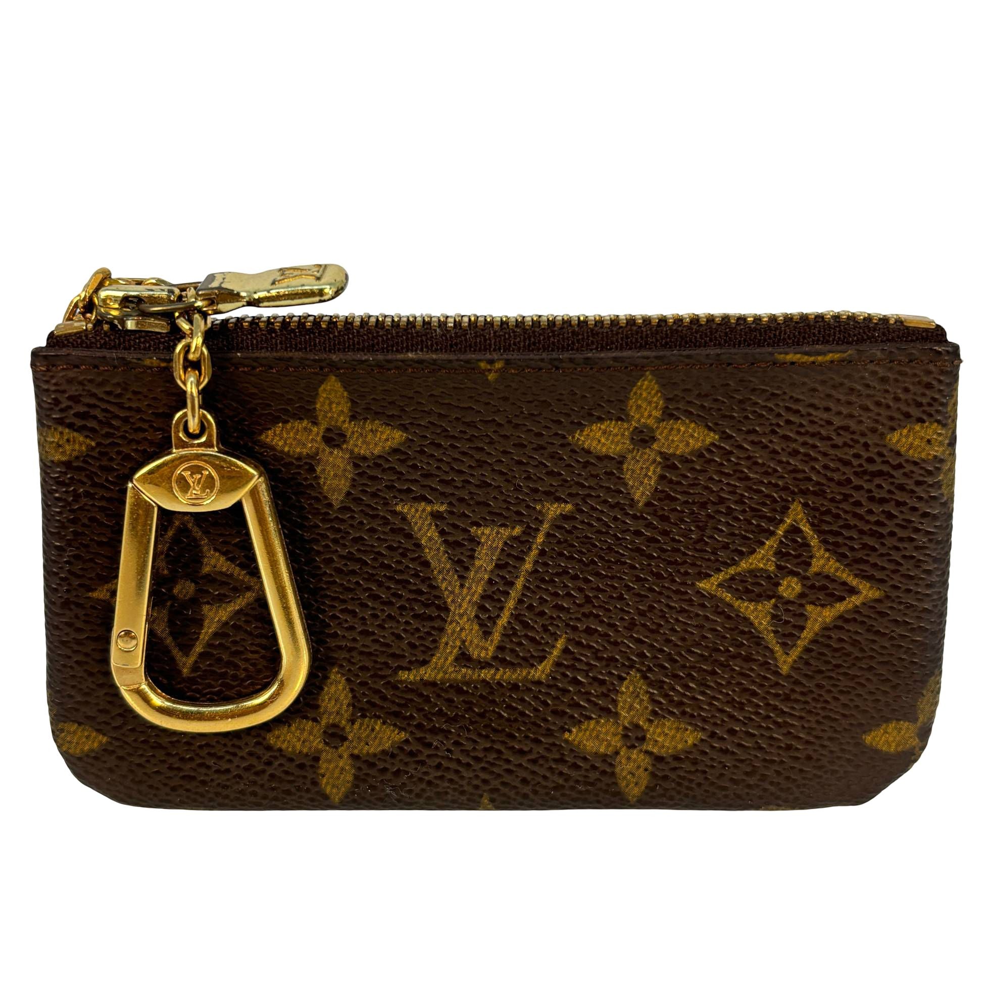 Louis Vuitton Pochette Clés Braun Monogram Canvas