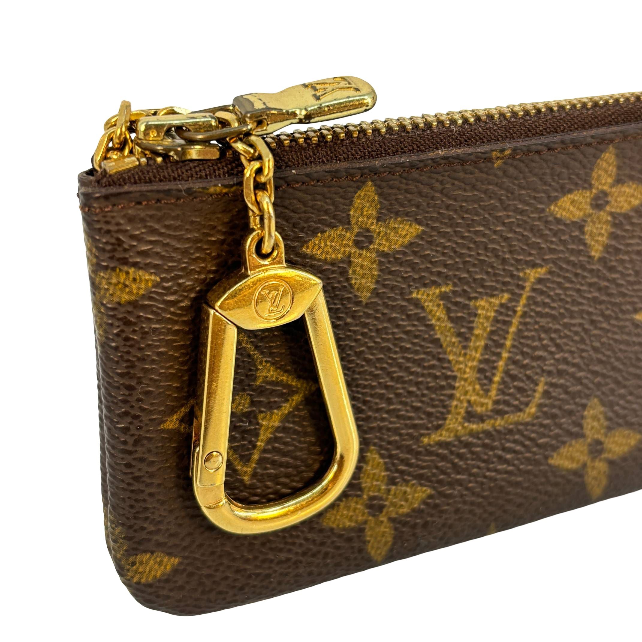 Louis Vuitton Pochette Clés Braun Monogram Canvas