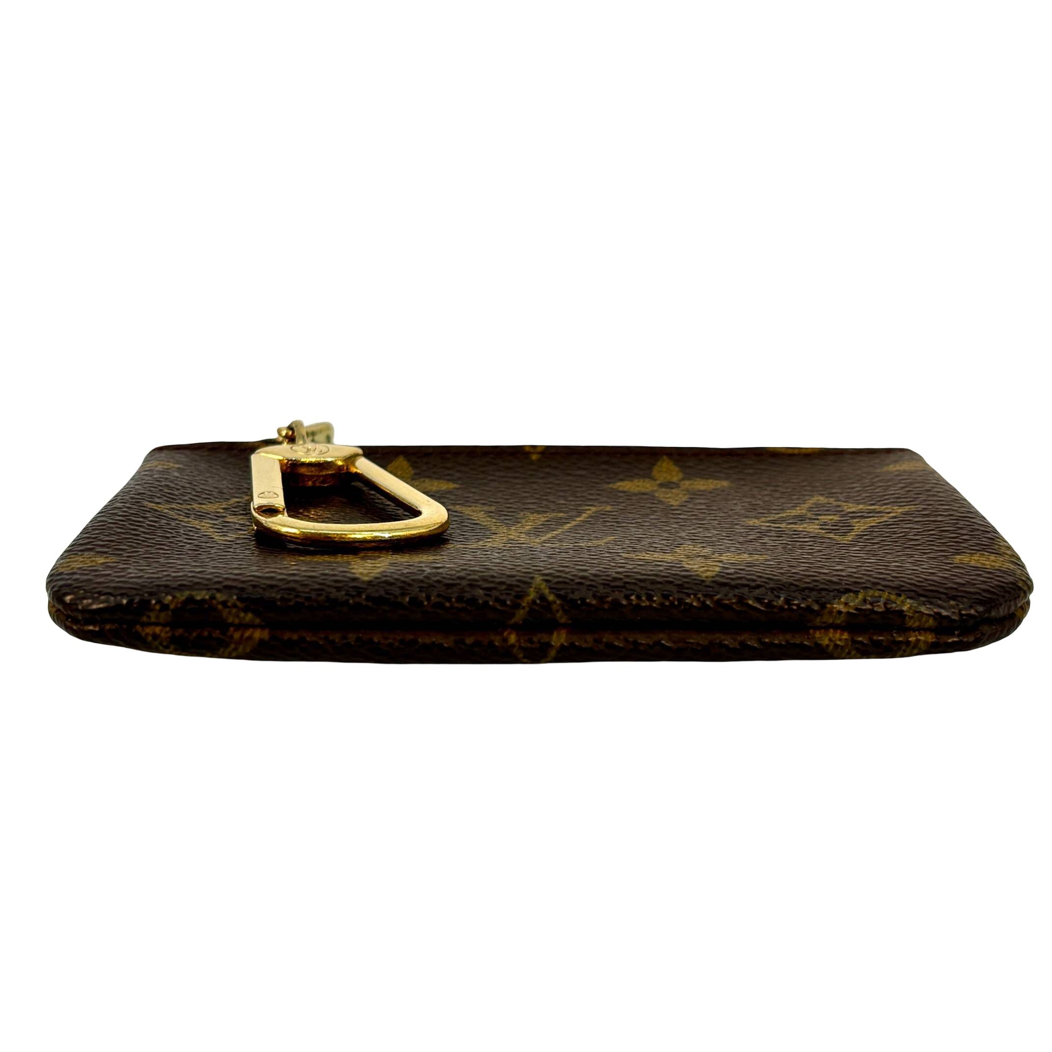 Louis Vuitton Pochette Clés Braun Monogram Canvas