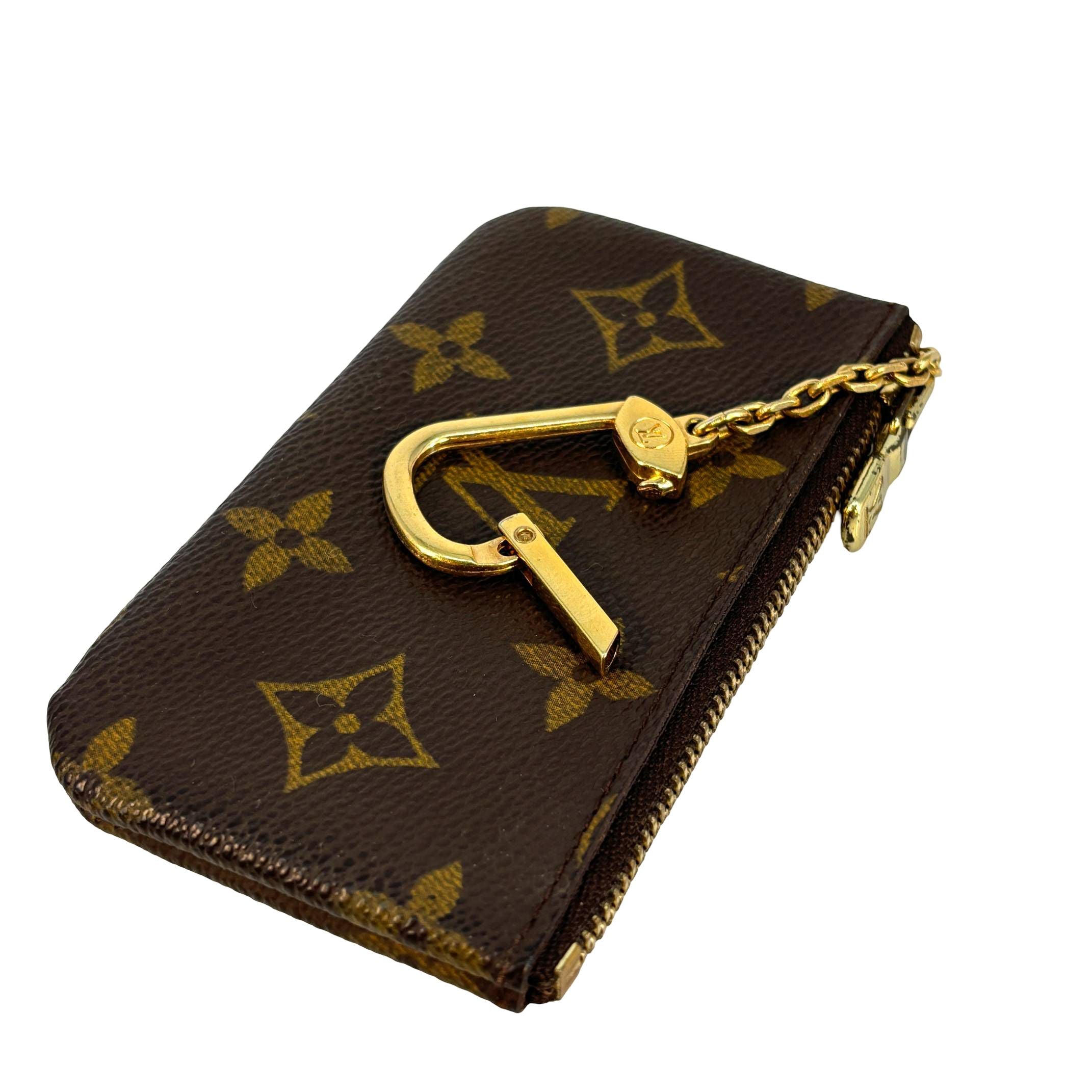 Louis Vuitton Pochette Clés Braun Monogram Canvas