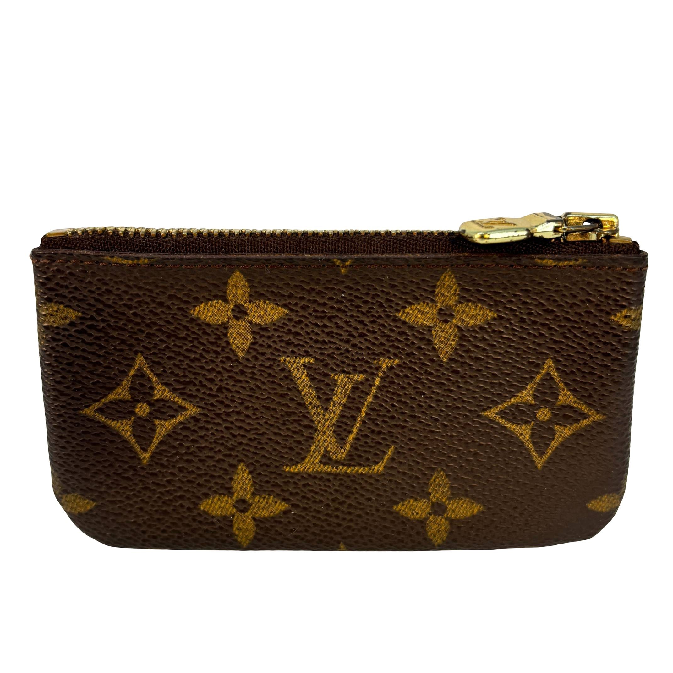 Louis Vuitton Pochette Clés Braun Monogram Canvas
