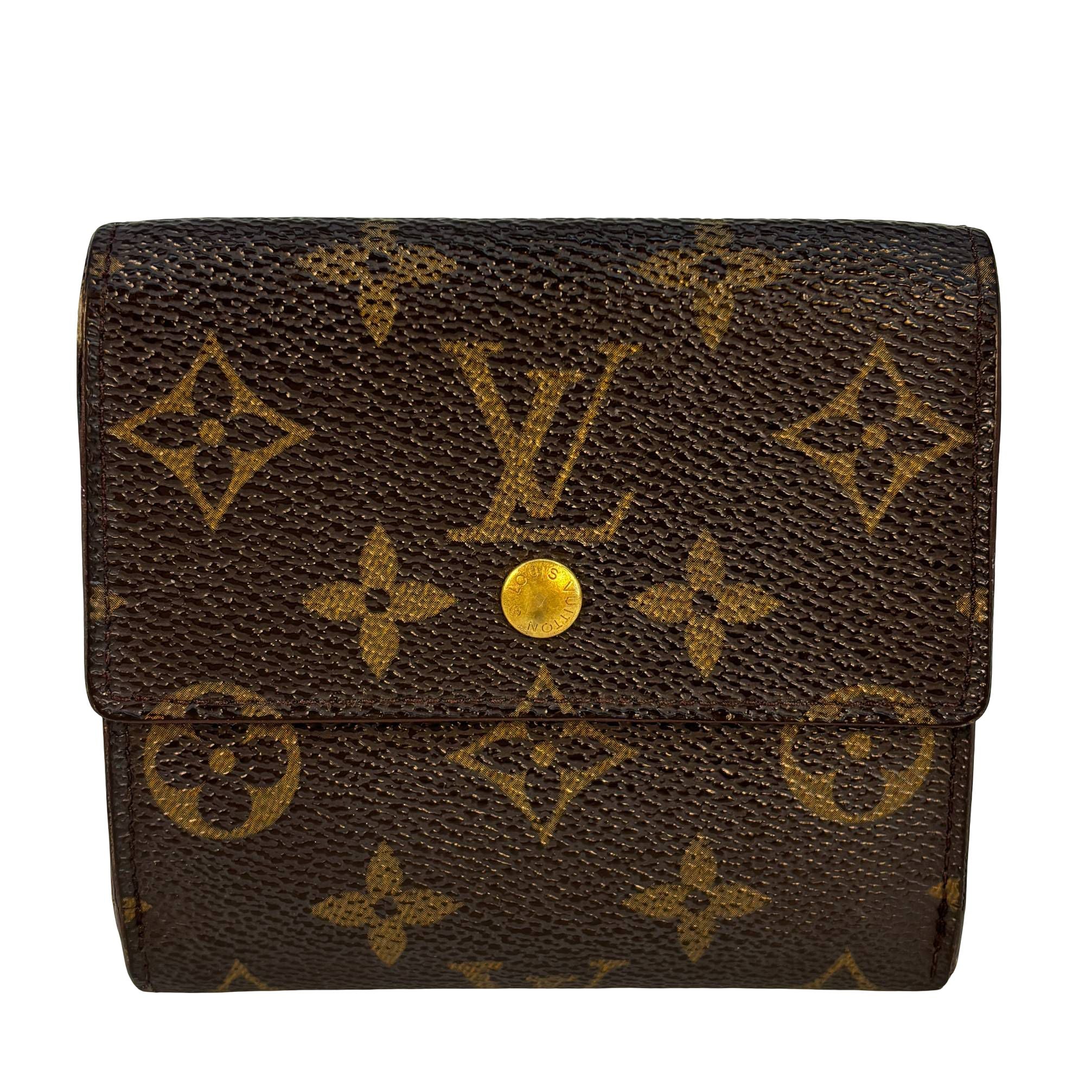 Louis Vuitton Elise Wallet Braun Monogram Canvas