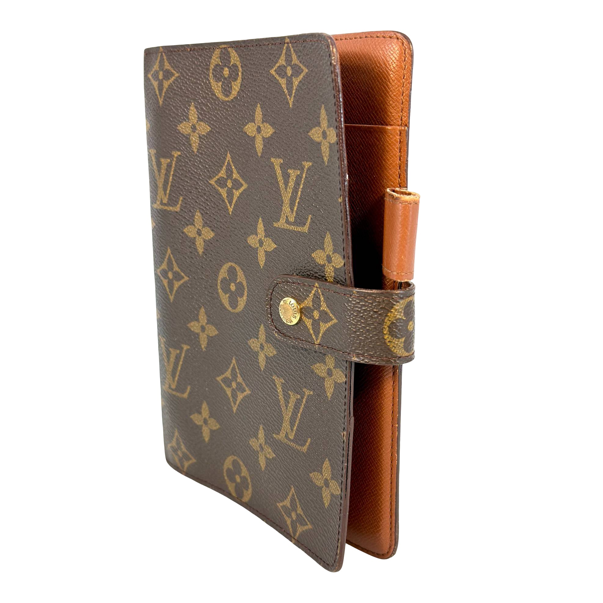Louis Vuitton Agenda MM Braun Monogram Canvas