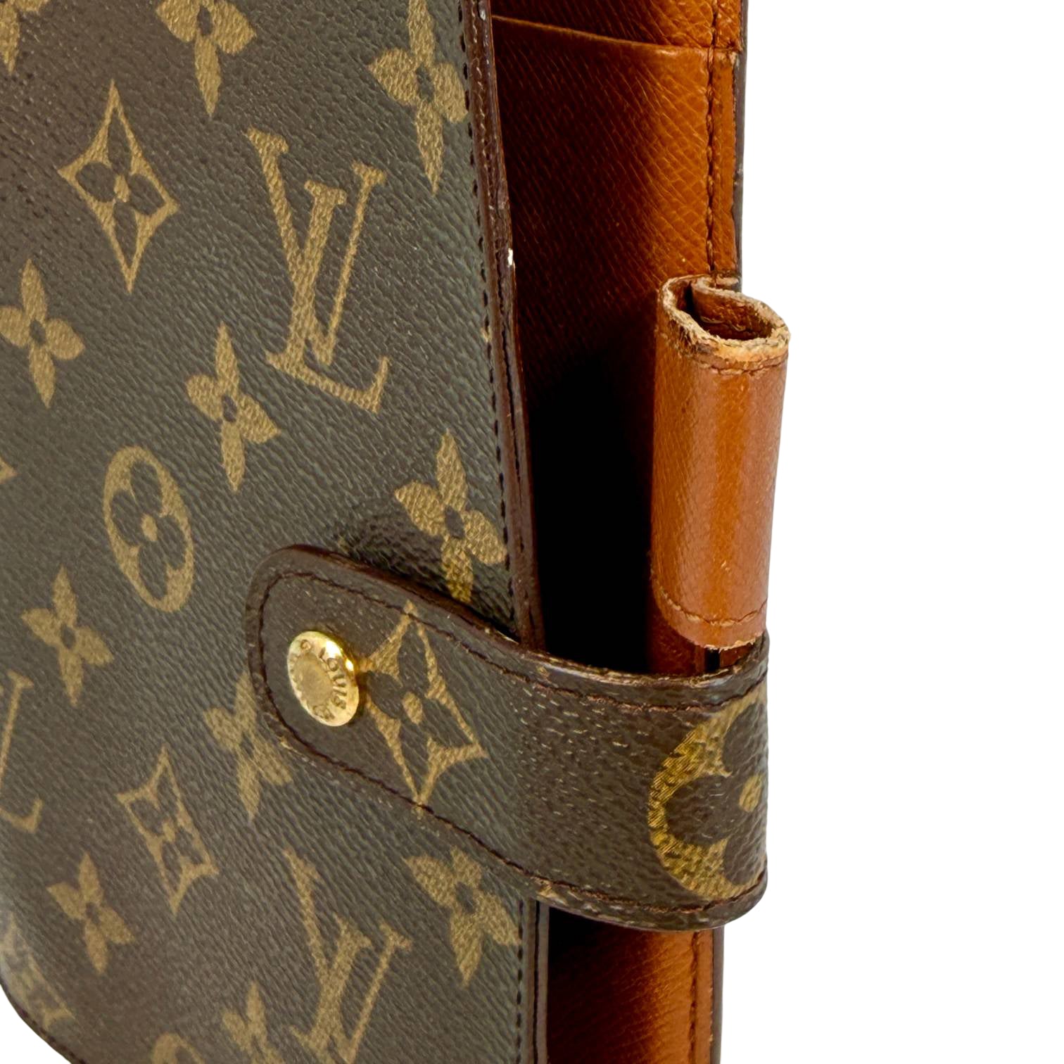 Louis Vuitton Agenda MM Braun Monogram Canvas