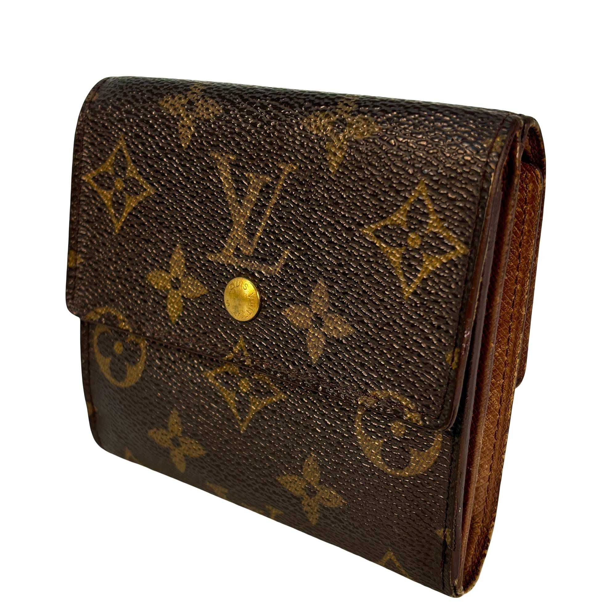 Louis Vuitton Elise Wallet Braun Monogram Canvas