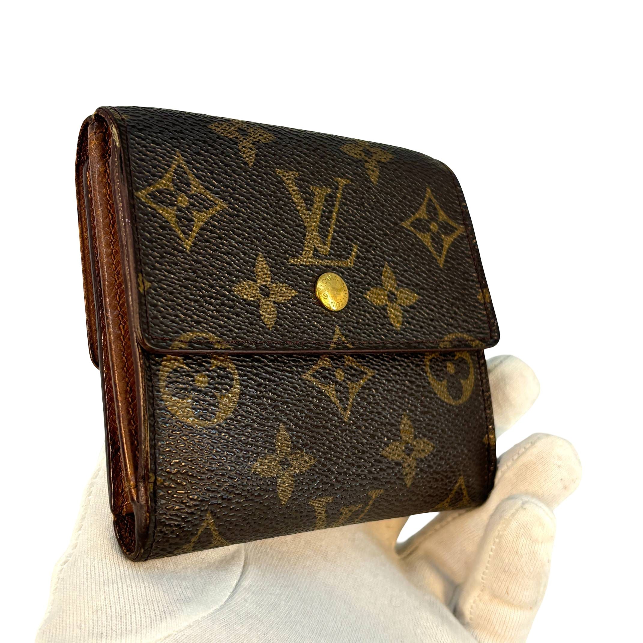 Louis Vuitton Elise Wallet Braun Monogram Canvas