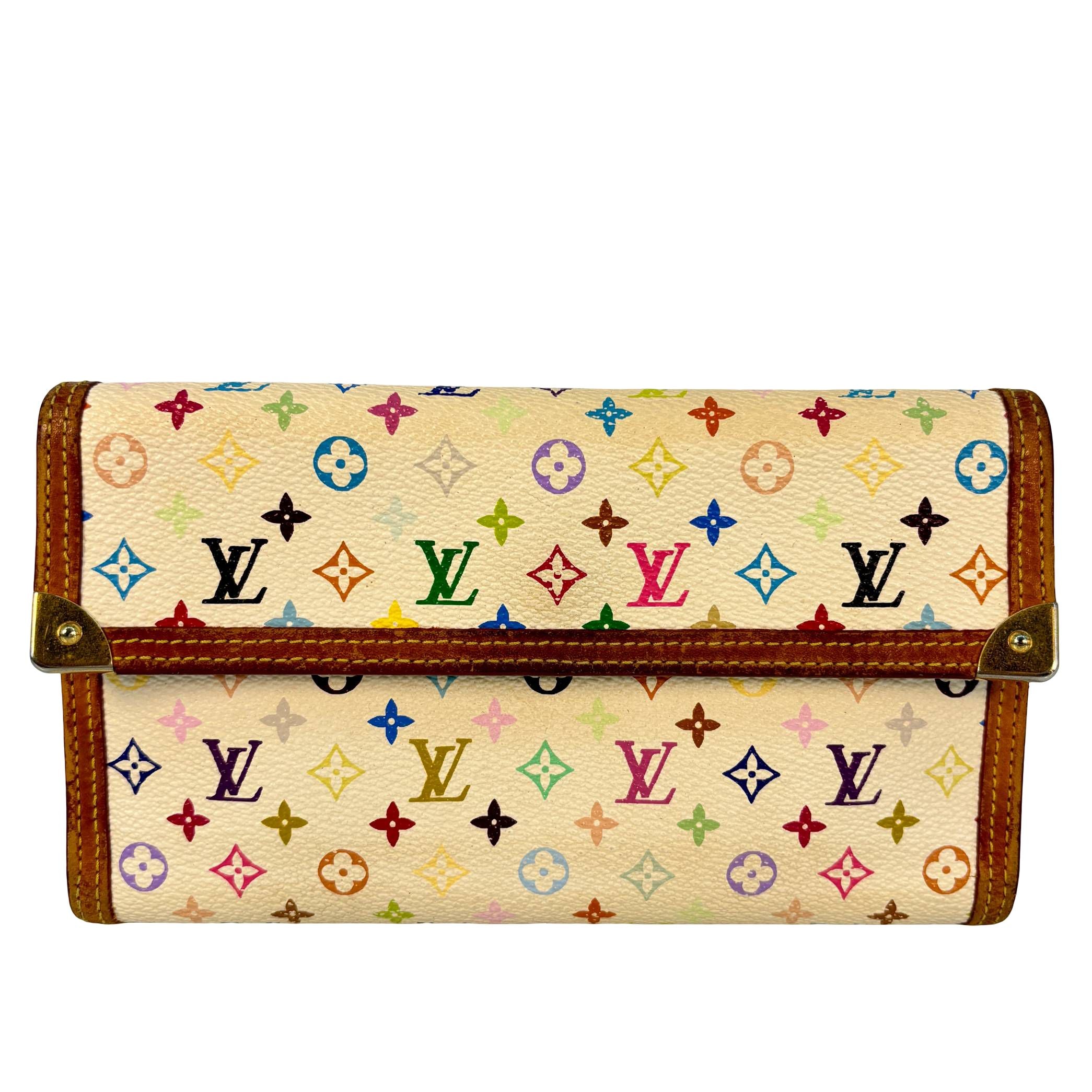 Louis Vuitton Porte Tresor Wallet Multicolor Murakami Canvas
