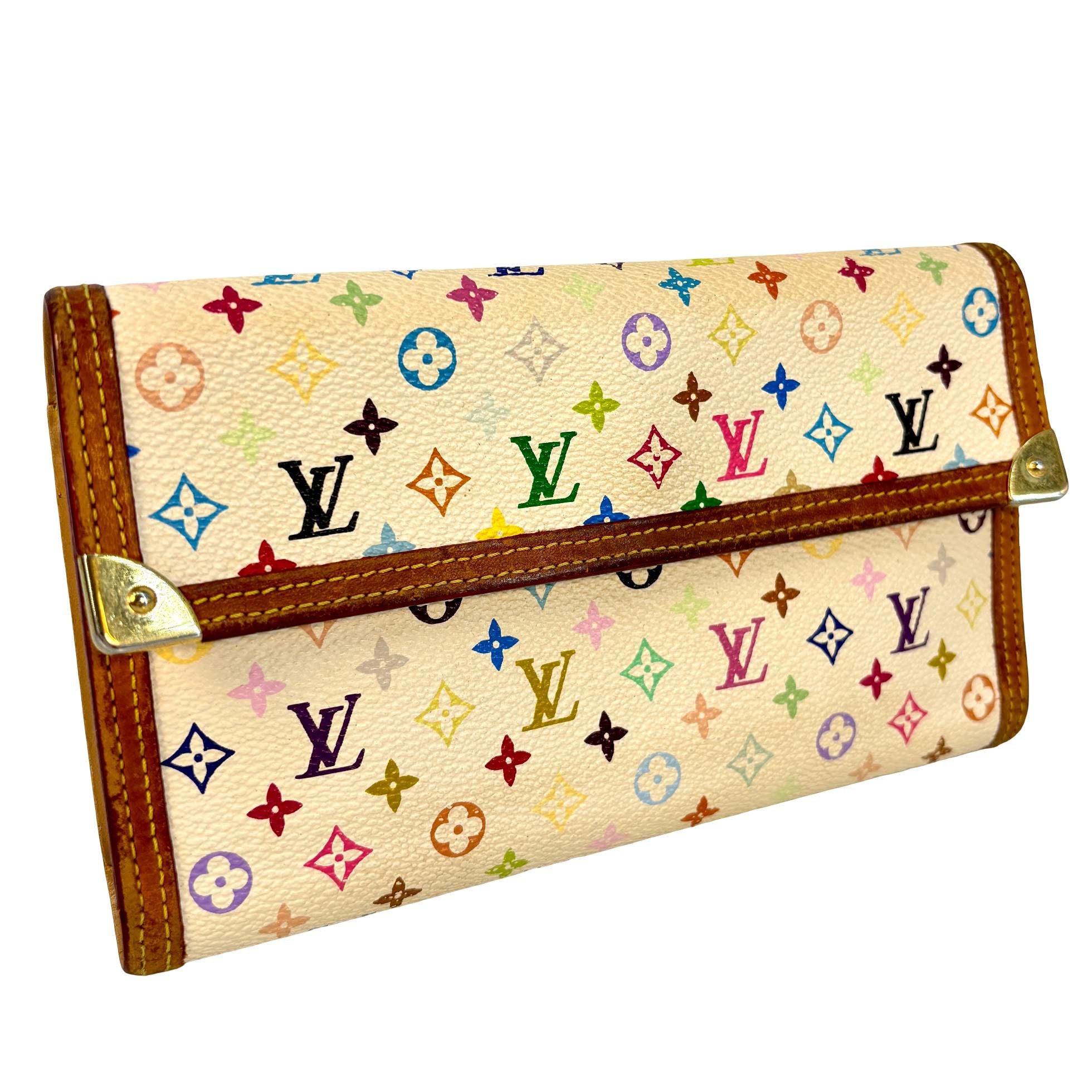 Louis Vuitton Porte Tresor Wallet Multicolor Murakami Canvas