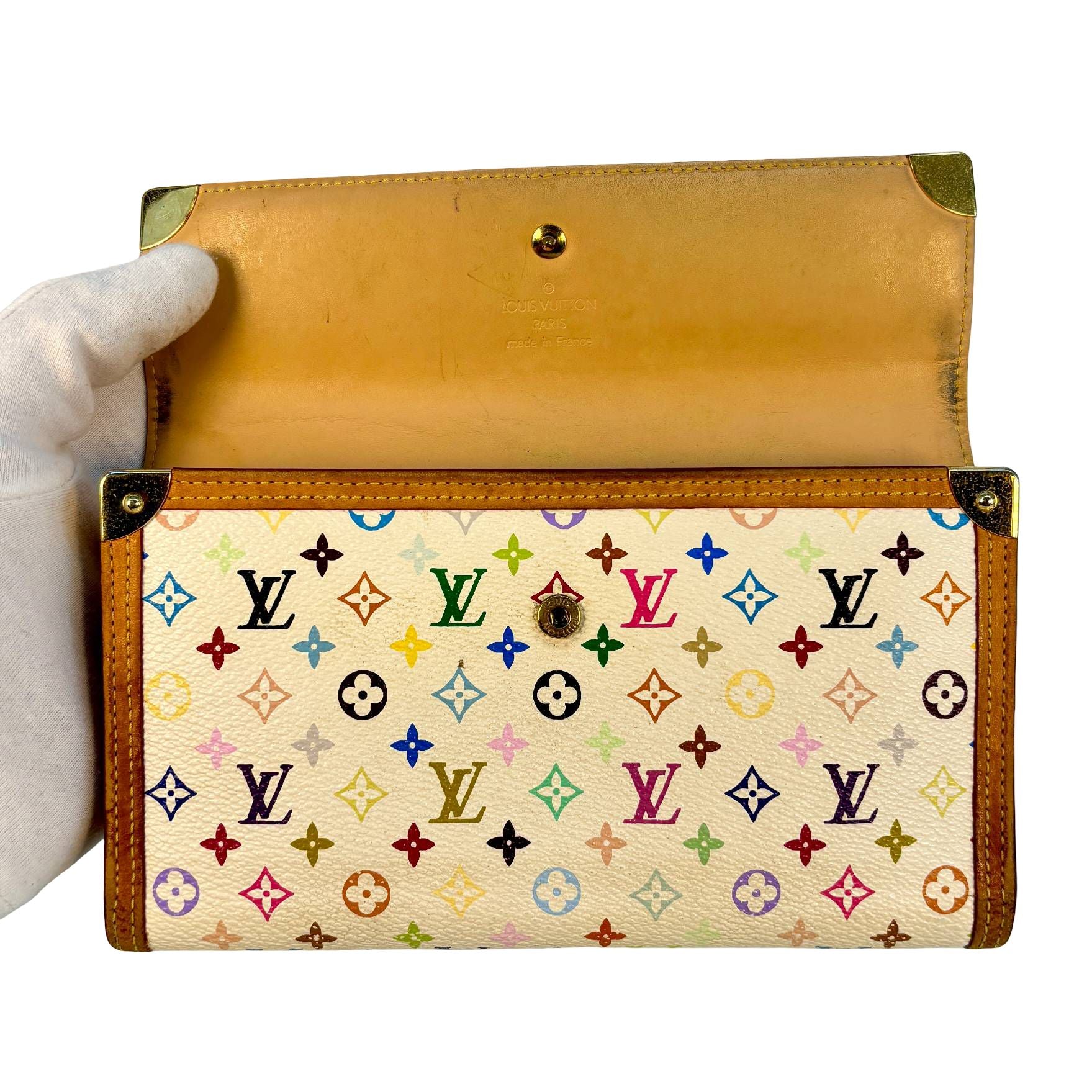 Louis Vuitton Porte Tresor Wallet Multicolor Murakami Canvas