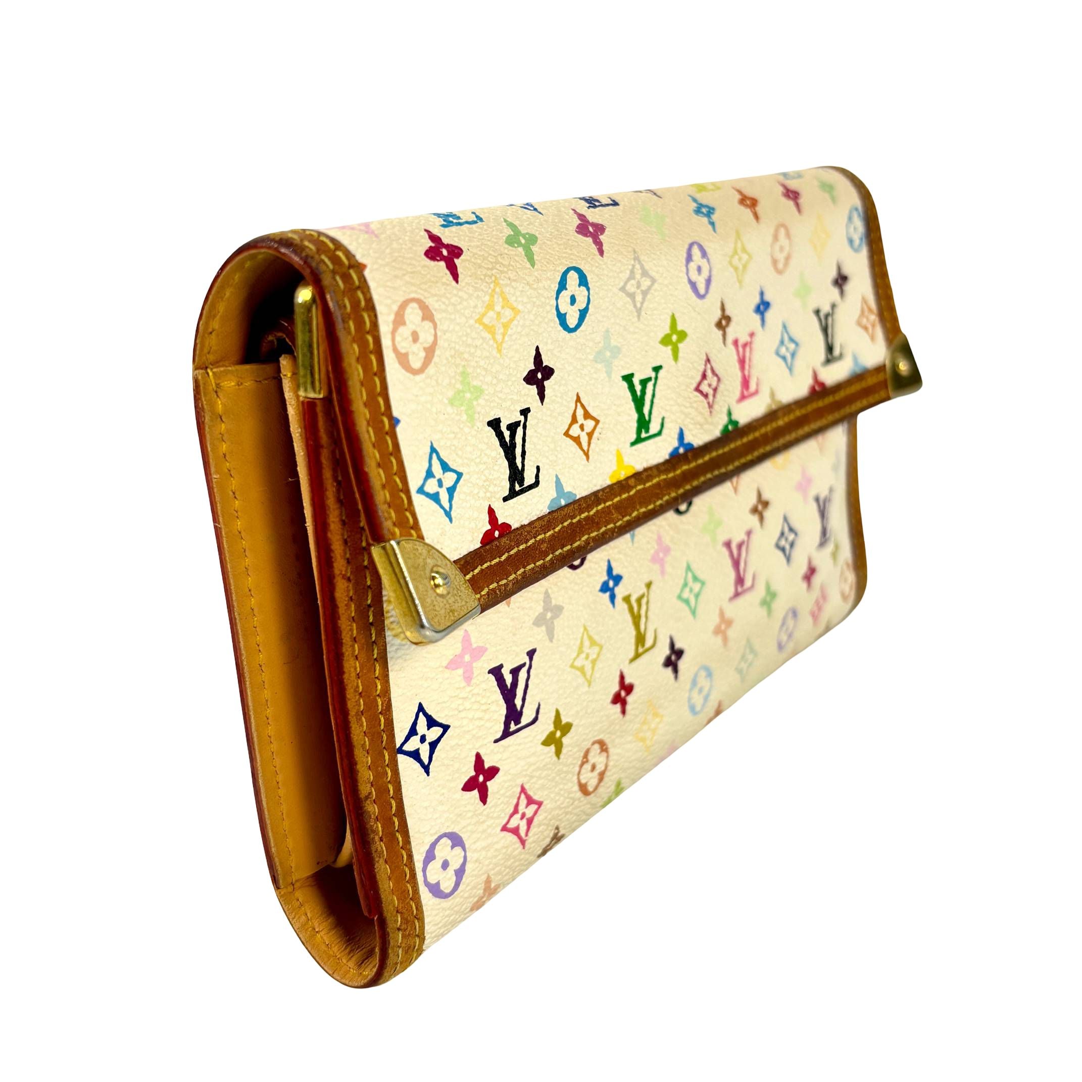 Louis Vuitton Porte Tresor Wallet Multicolor Murakami Canvas