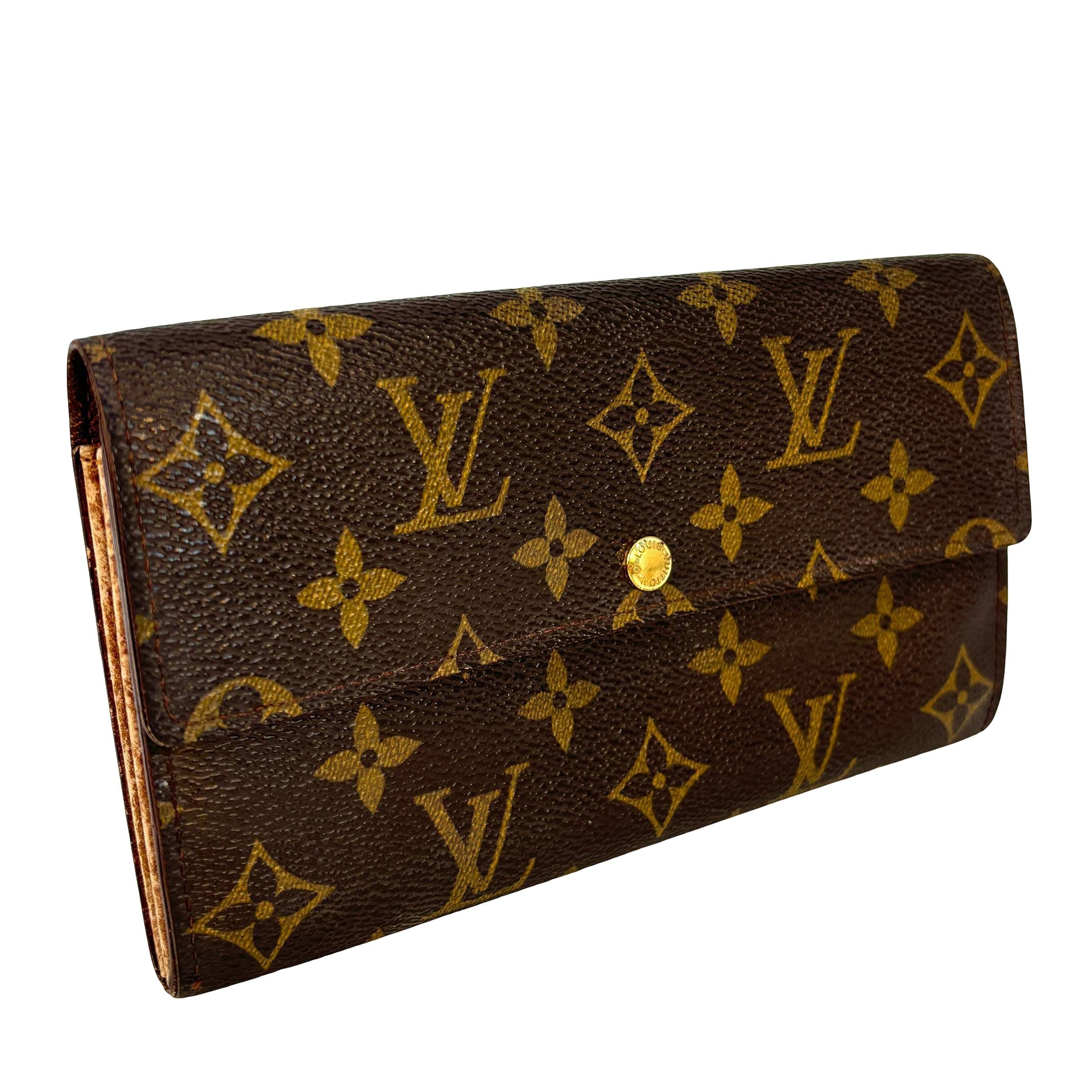 Louis Vuitton Sarah Wallet Braun Monogram Canvas