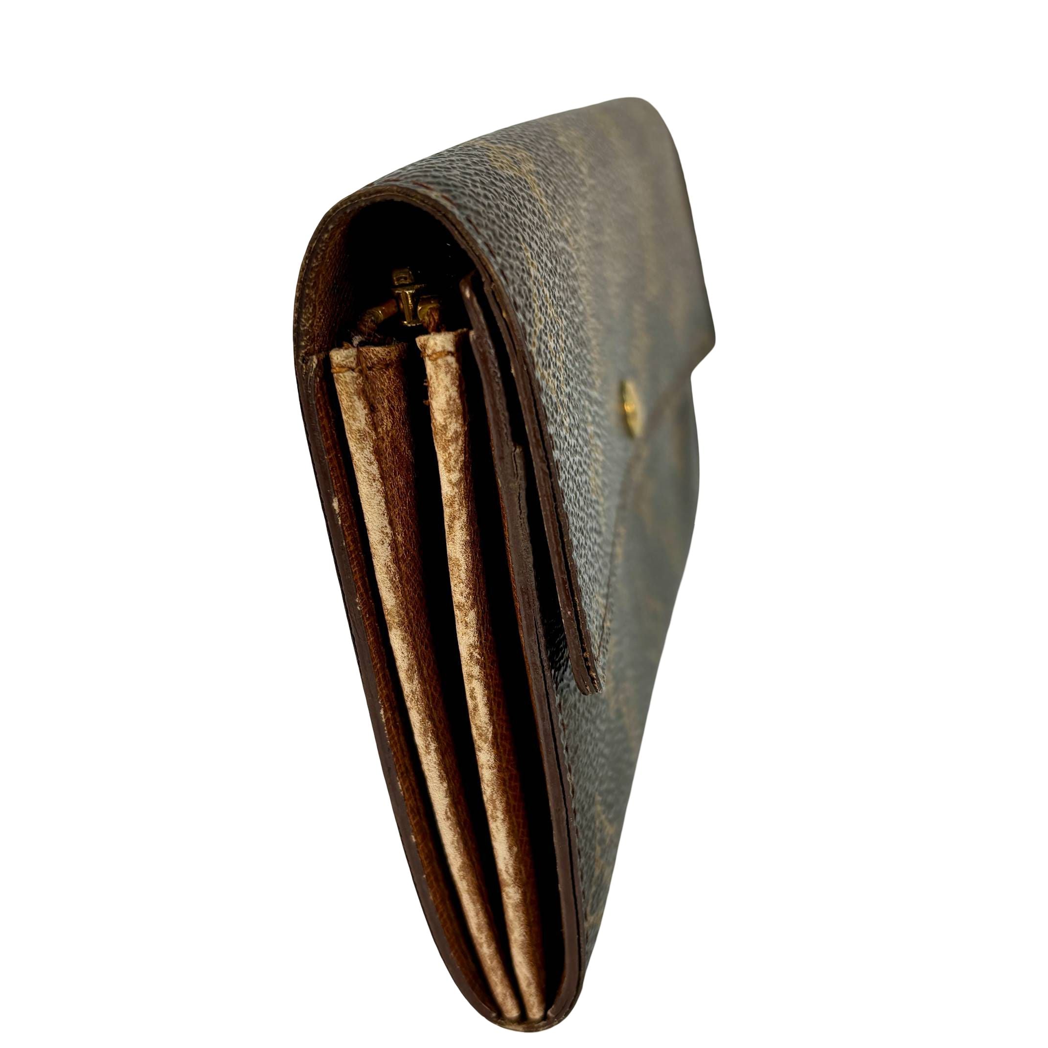 Louis Vuitton Sarah Wallet Braun Monogram Canvas