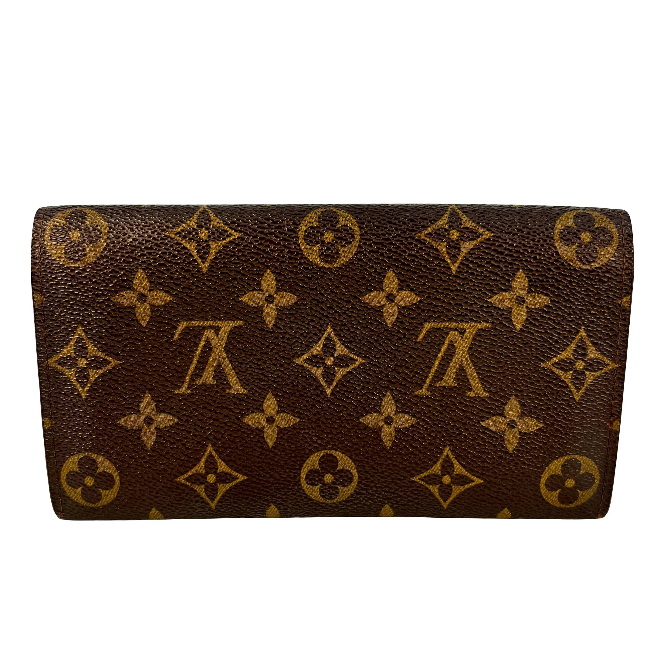 Louis Vuitton Sarah Wallet Braun Monogram Canvas