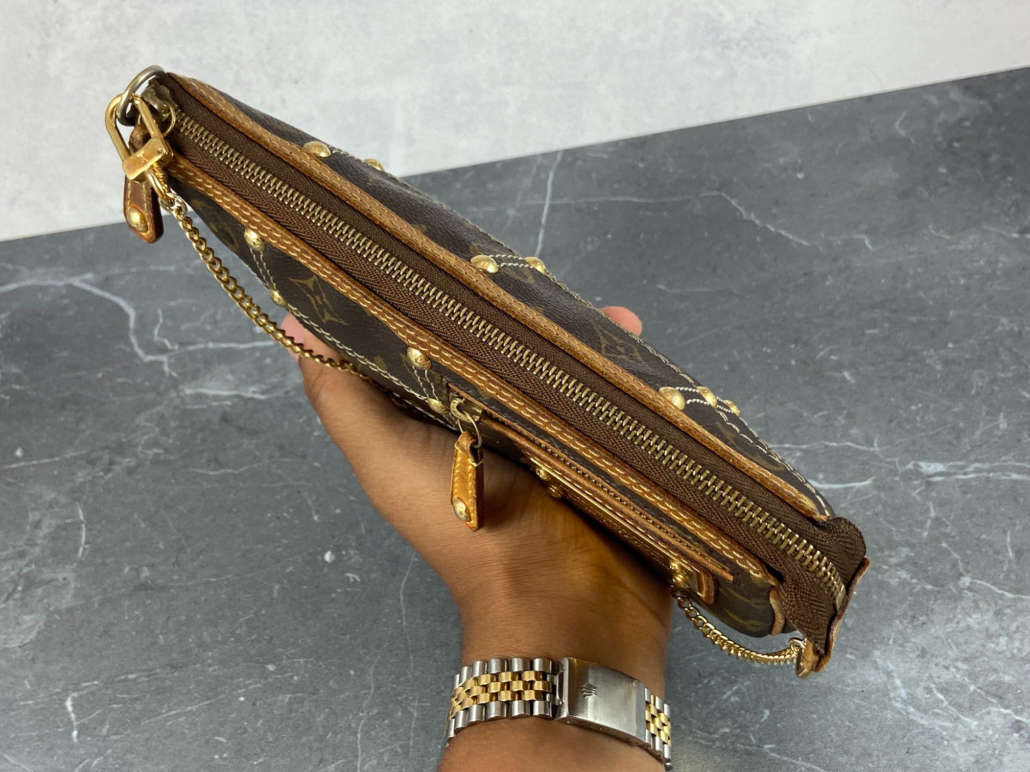 Louis Vuitton Riveting Pochette Accessoires Monogram Canvas