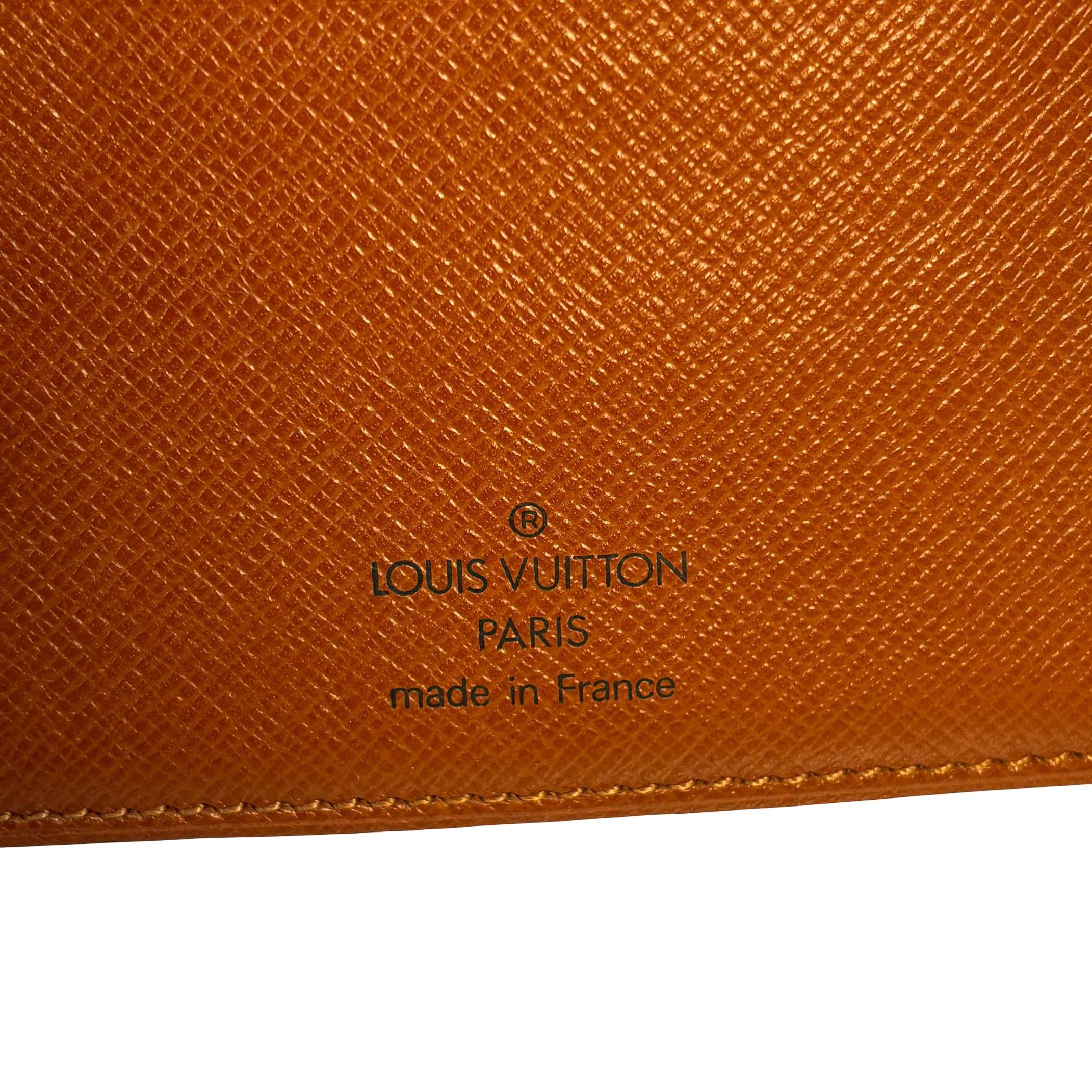 Louis Vuitton Agenda MM Braun Monogram Canvas